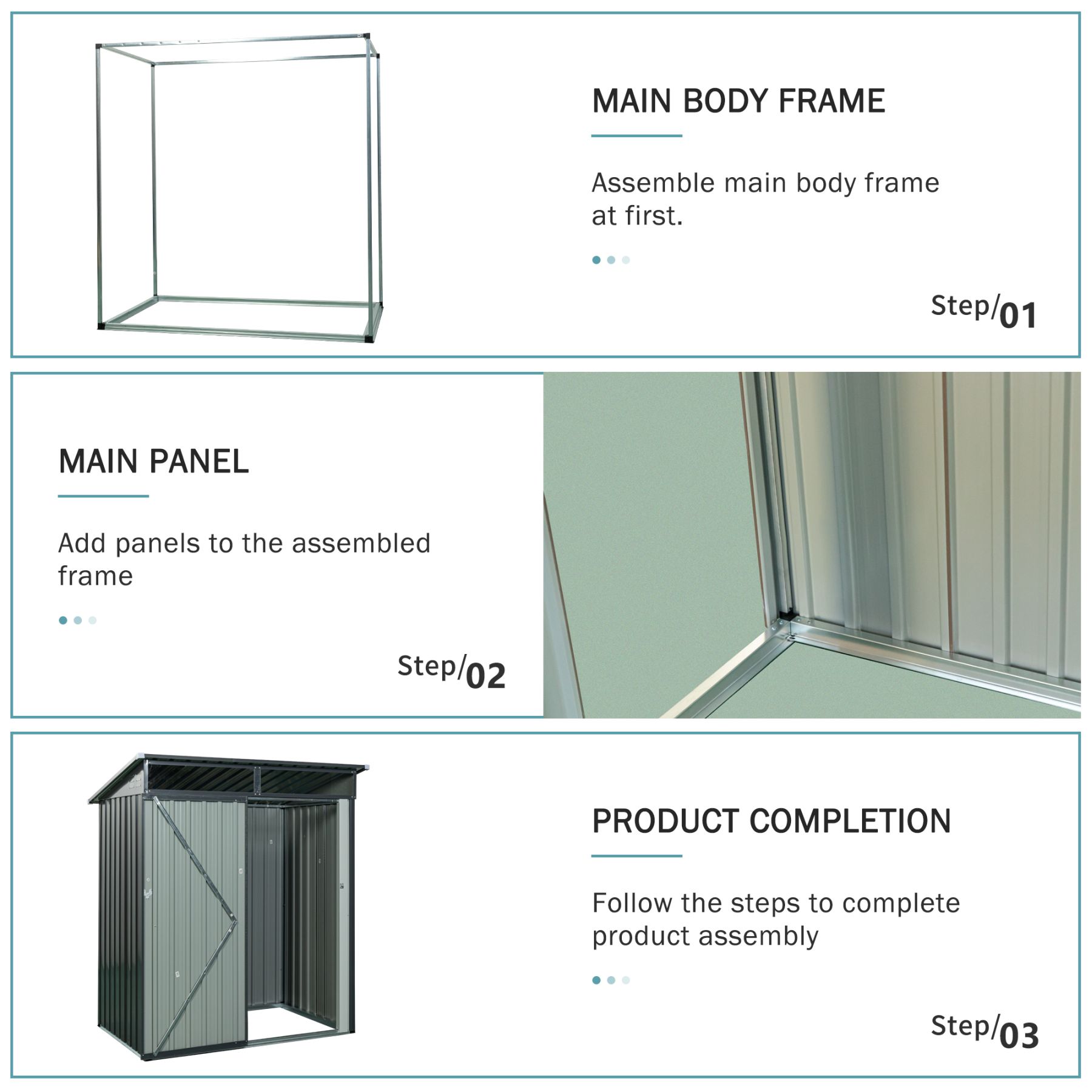 Blisstyle COCNY4Q0IR Metal-Storage-Buildings-Sheds - View #8
