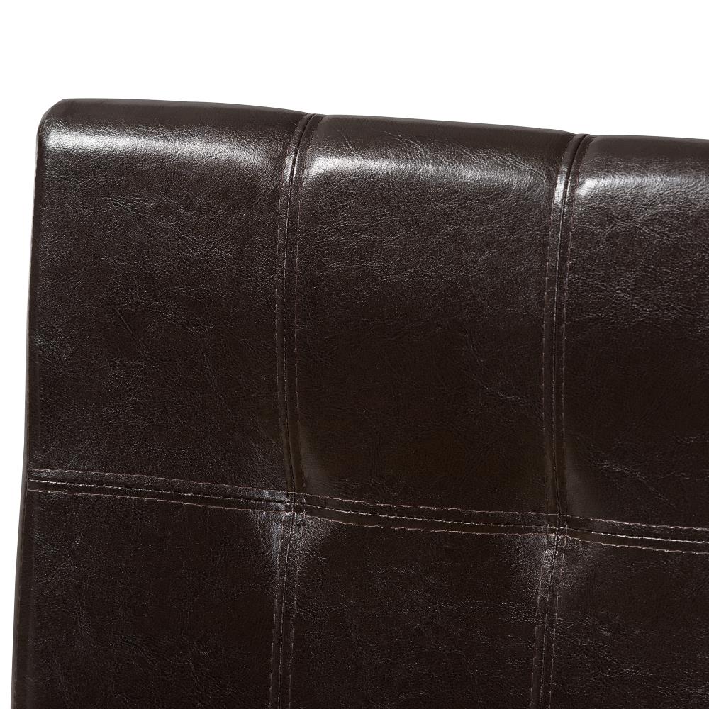 Baxton Studio Set of 2 Avery Contemporary Faux Leather Upholstered ...