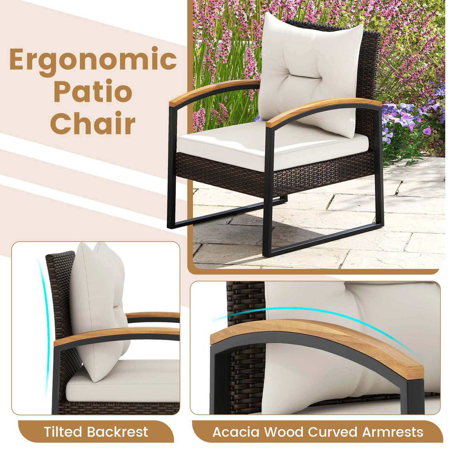 Costway HCST02909 Patio-Conversation-Sets - View #7