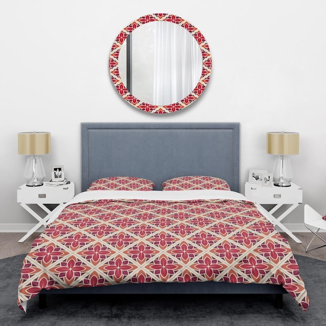 Designart 3-Piece Red Queen Duvet Cover Set in the Bedding Sets ...