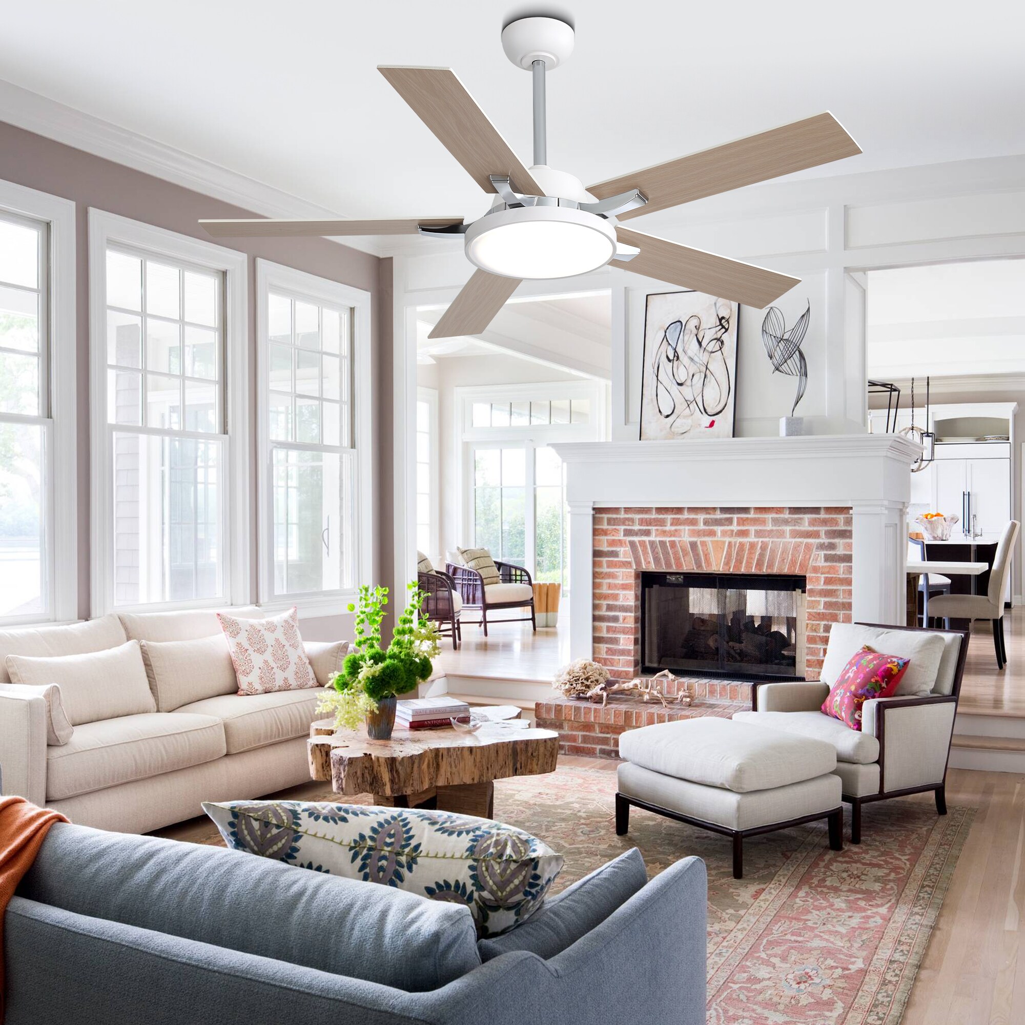 Oaks Decor BD5221HWJ Ceiling-Fans - View #2