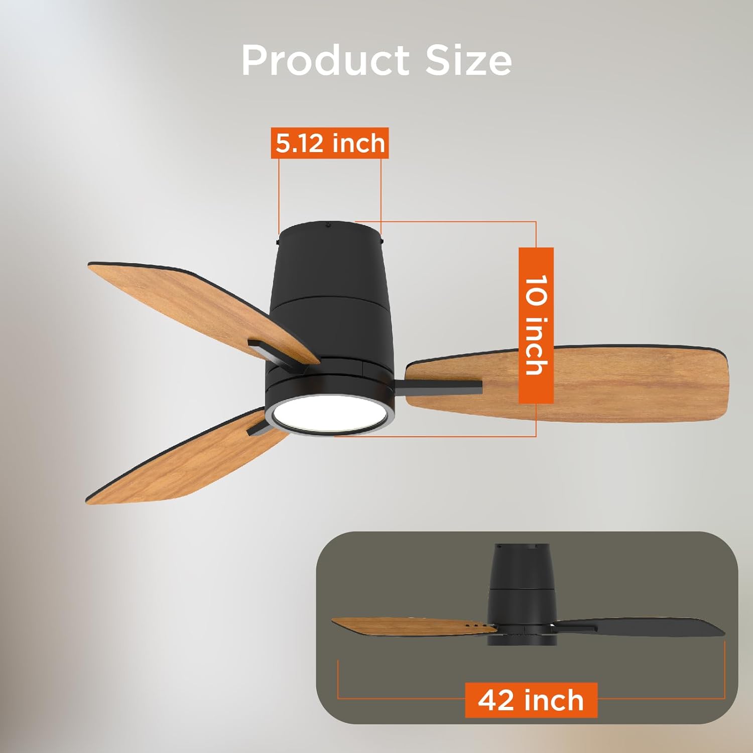 TALOYA TLY42-BK-3X-S3 Ceiling-Fans - View #4