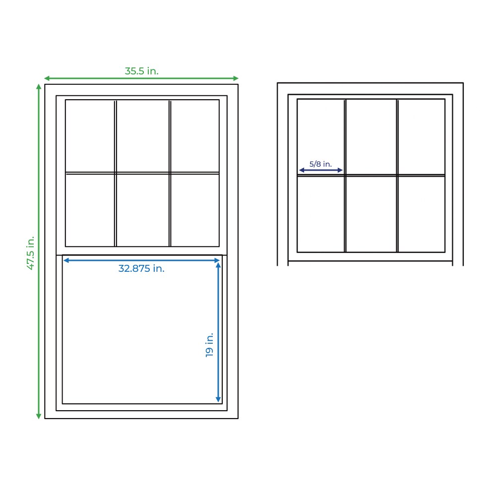 RELIABILT 105SH36480001 Single-Hung-Windows - View #4