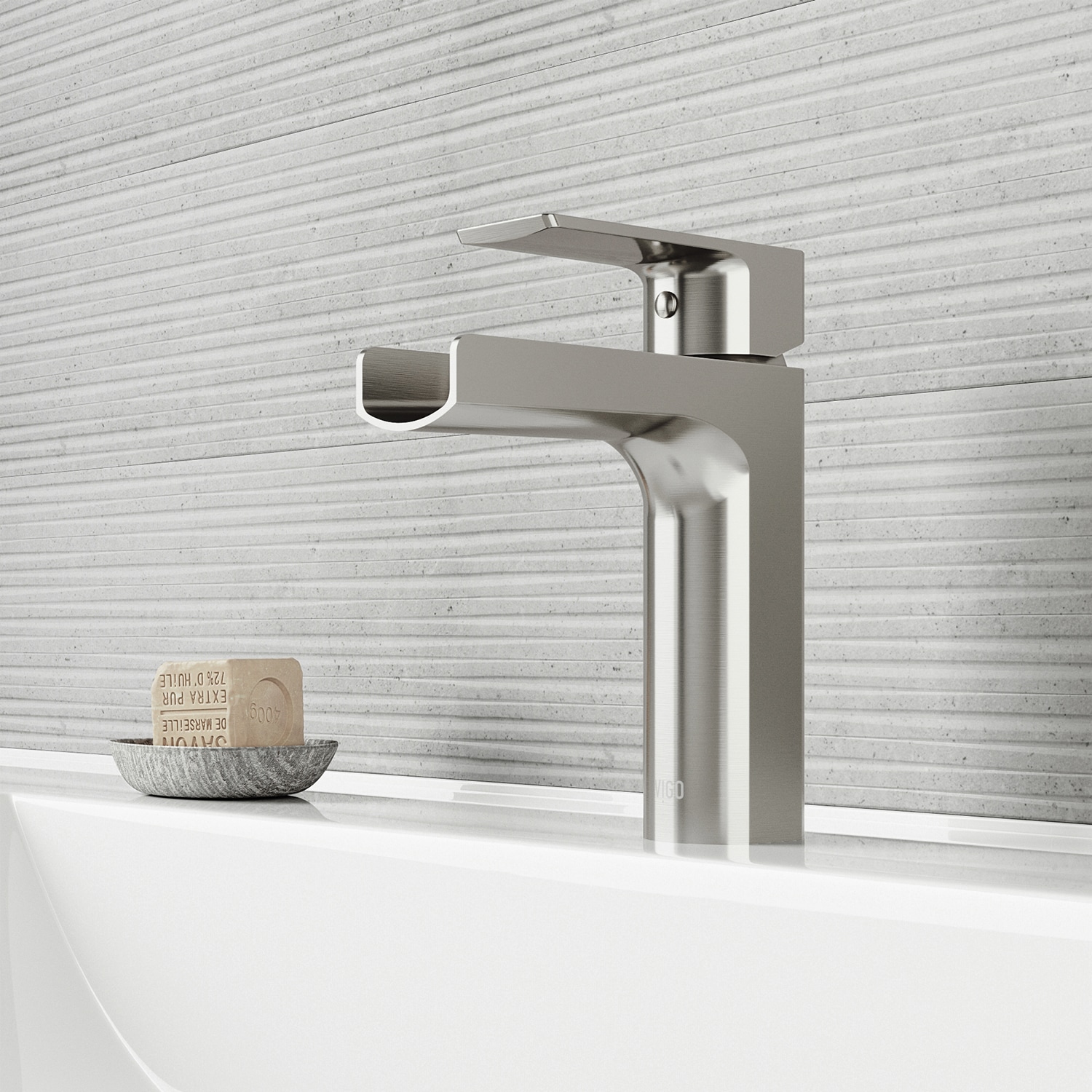 Ileana Modern 6 3/4" Black Nickel Single Hole Bathroom Faucet