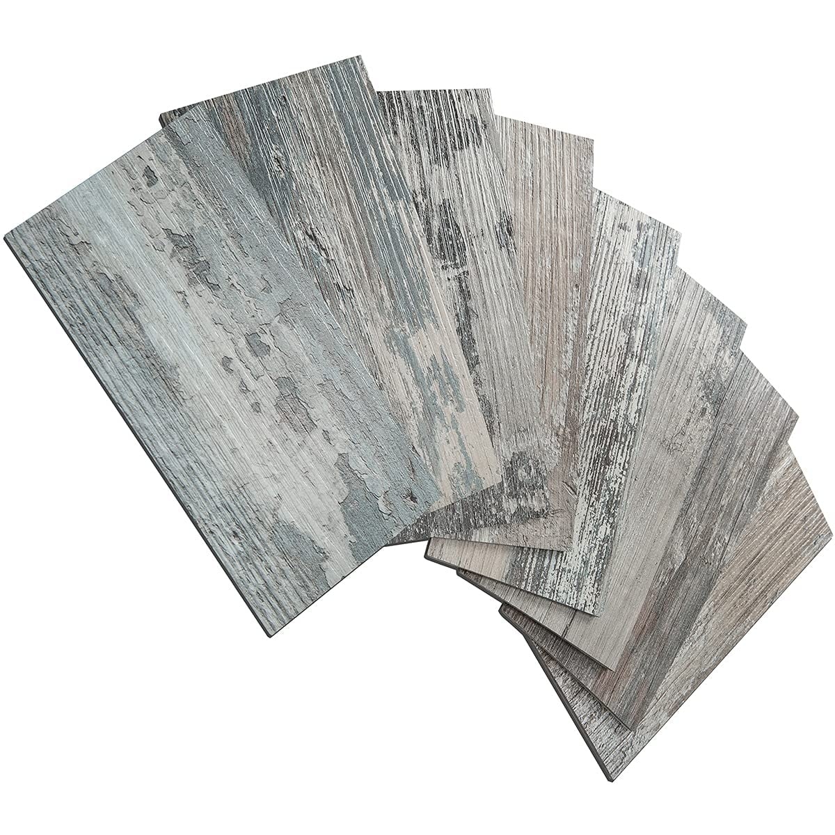 Etokfoks  Vintage Wood Finish 3 in x 6 in PVC Peel and Stick Backsplash PVC Tile for Backsplash Kitchen Bathroom 100 Pack