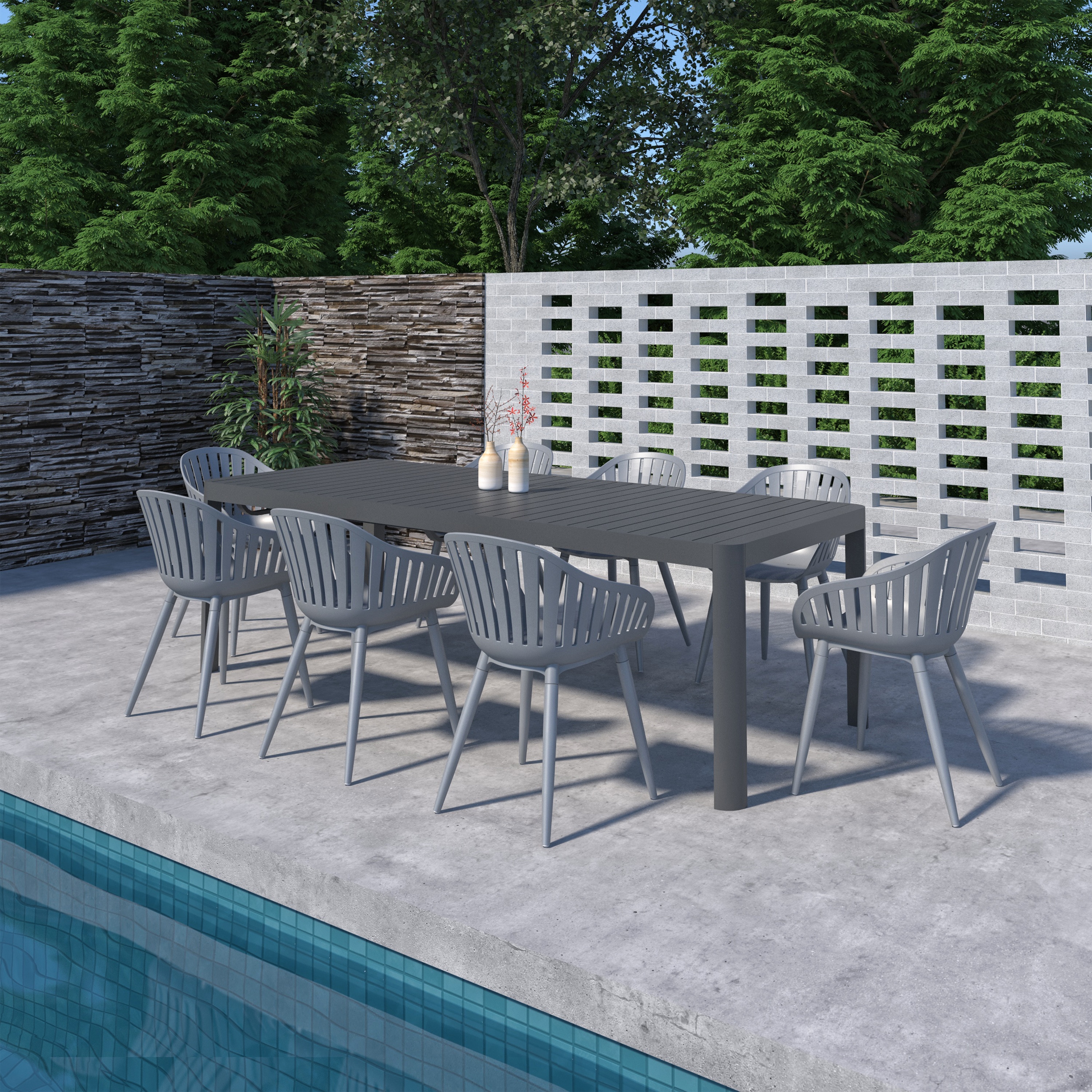 Amazonia LWS-CALXTGR-8CANRMG Patio-Dining-Sets - View #3