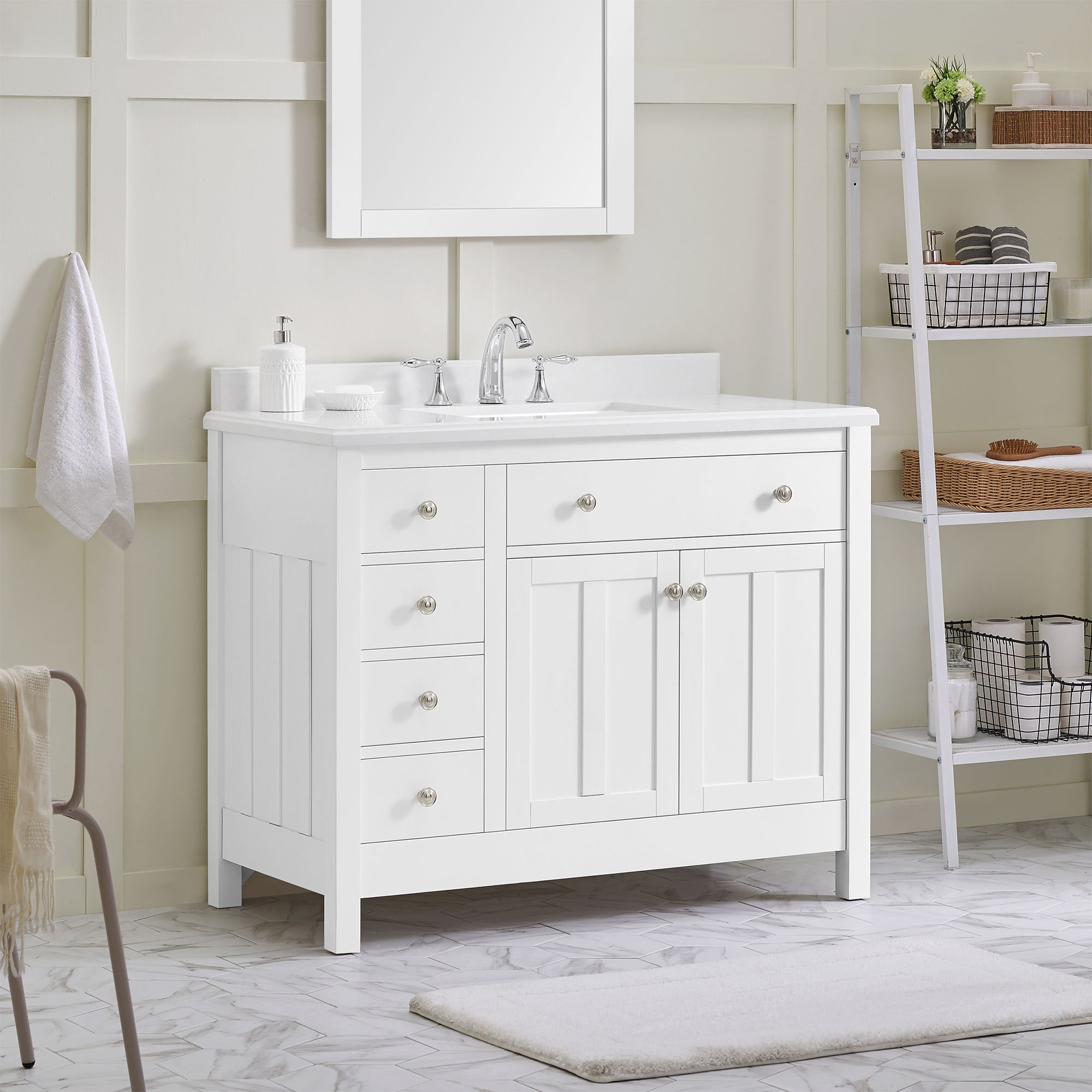 OVE Decors NEWCASTLE-42WH Bath-Vanity-Combo - View #12