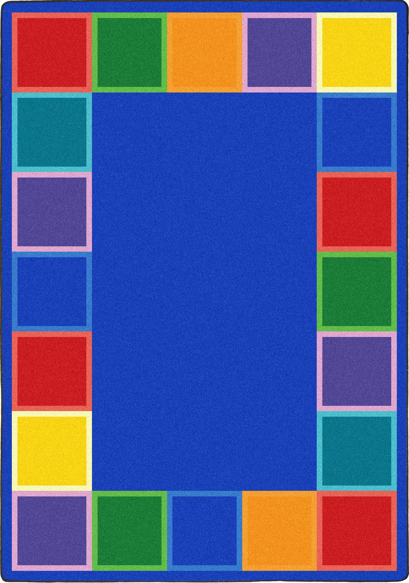 Joy Carpets 1897DD Kid Essentials 8 x 11 (ft) Tufted Nylon Multi Rectangular Indoor Area rug