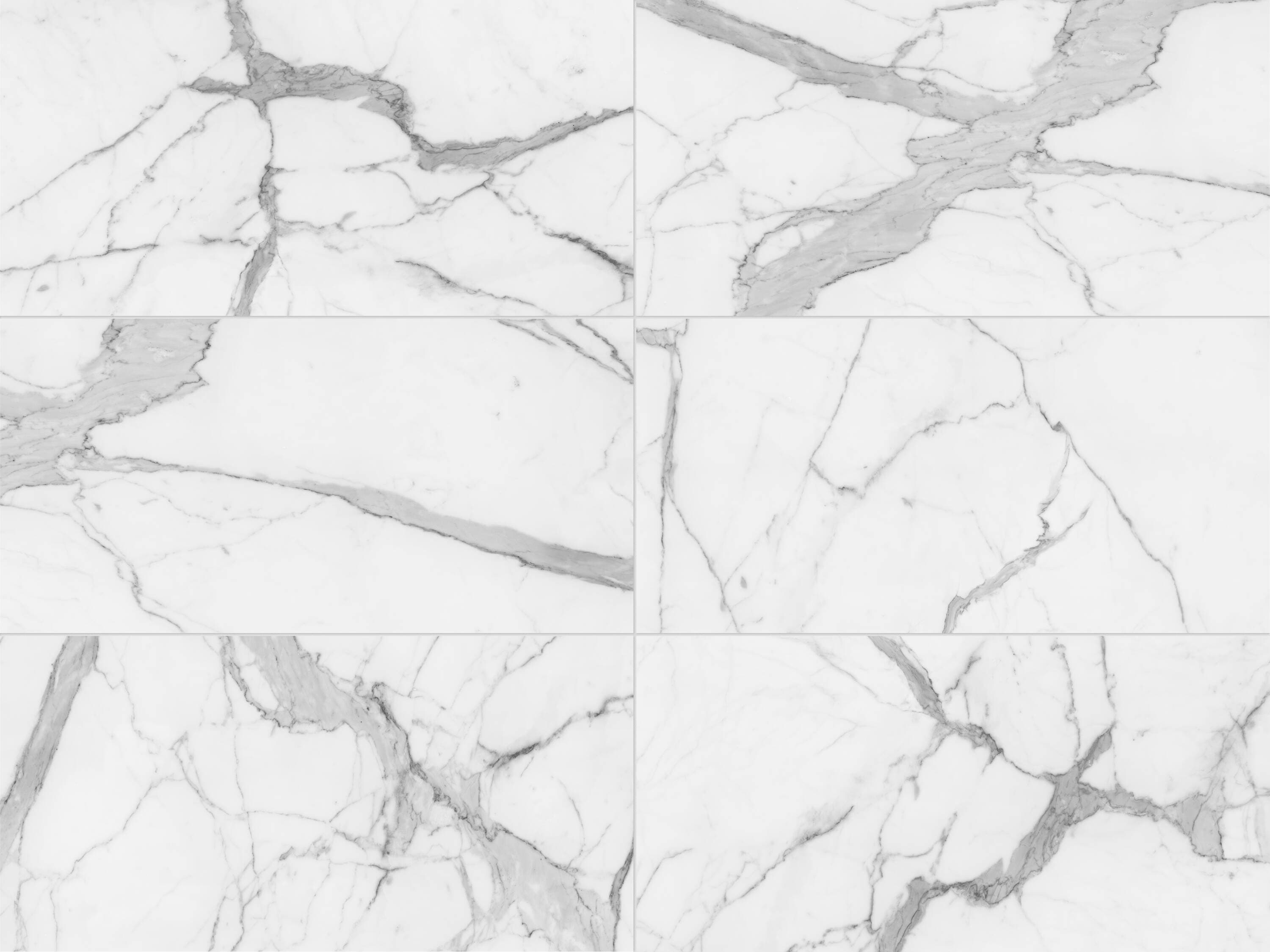 Satori 1001-0439-0 Saturna Statuario 36-in x 72-in Polished Porcelain Marble Look Floor and Wall Tile (17.38-sq. ft/ Piece)