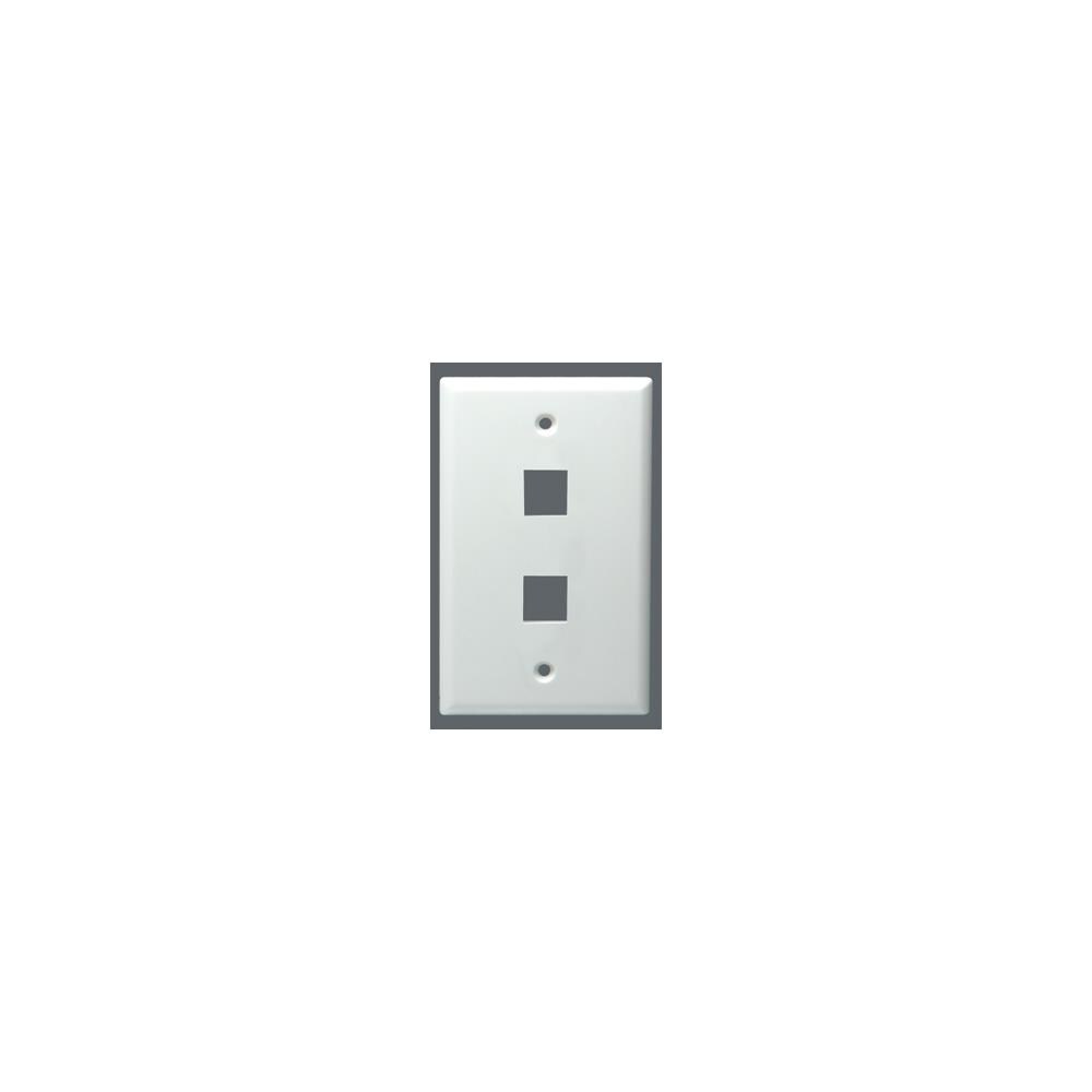  WRTD6720 Data-Comm Electronics DAT20-3002-BK Keystone Wall Plate- 2 Port, Black