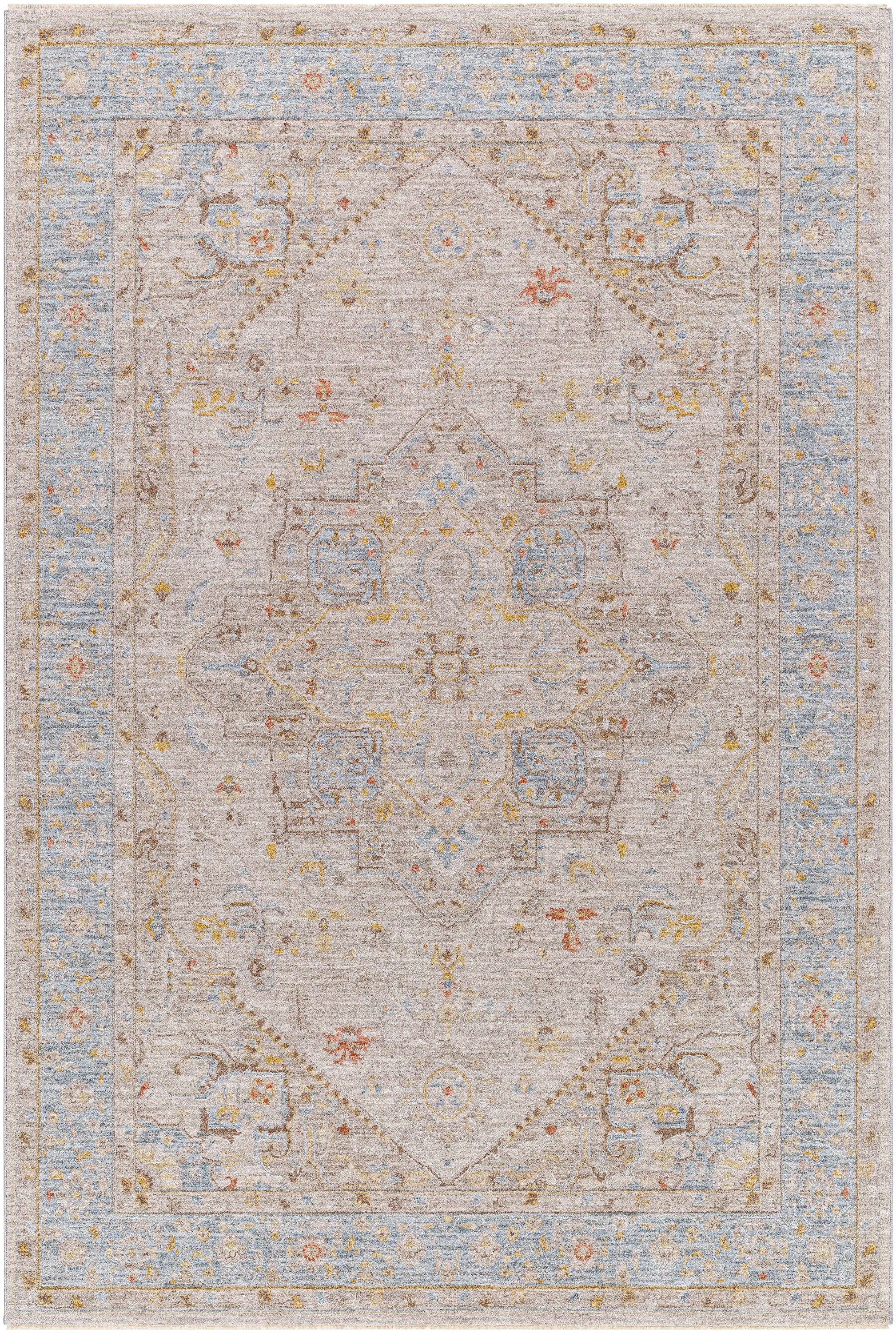 Livabliss AVT2367-274 Avant Garde 2 x 3 (ft) Polyester Off-white Rectangular Indoor Vintage Area rug