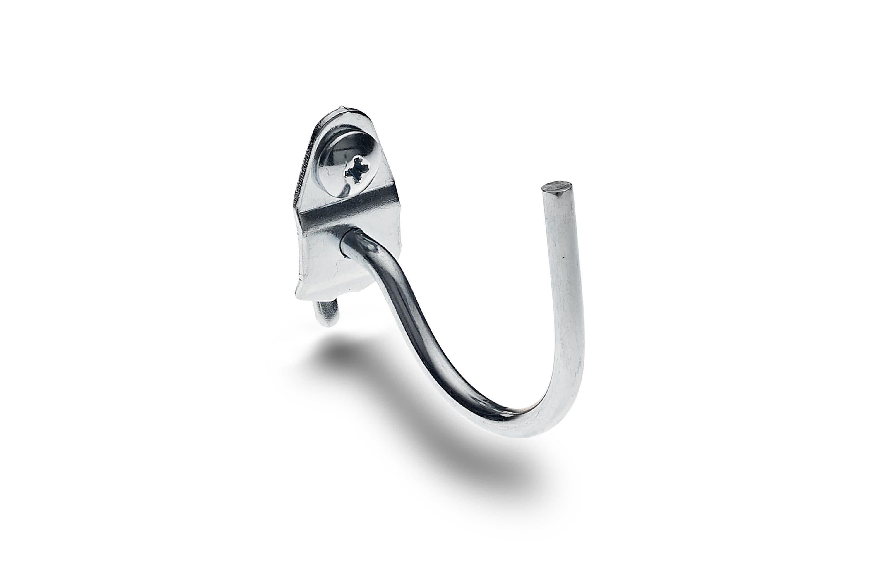 Triton Products 75200 DuraHook 10 -Piece Steel Pegboard hook in Chrome 2.1875-in W x 2.1875-in H