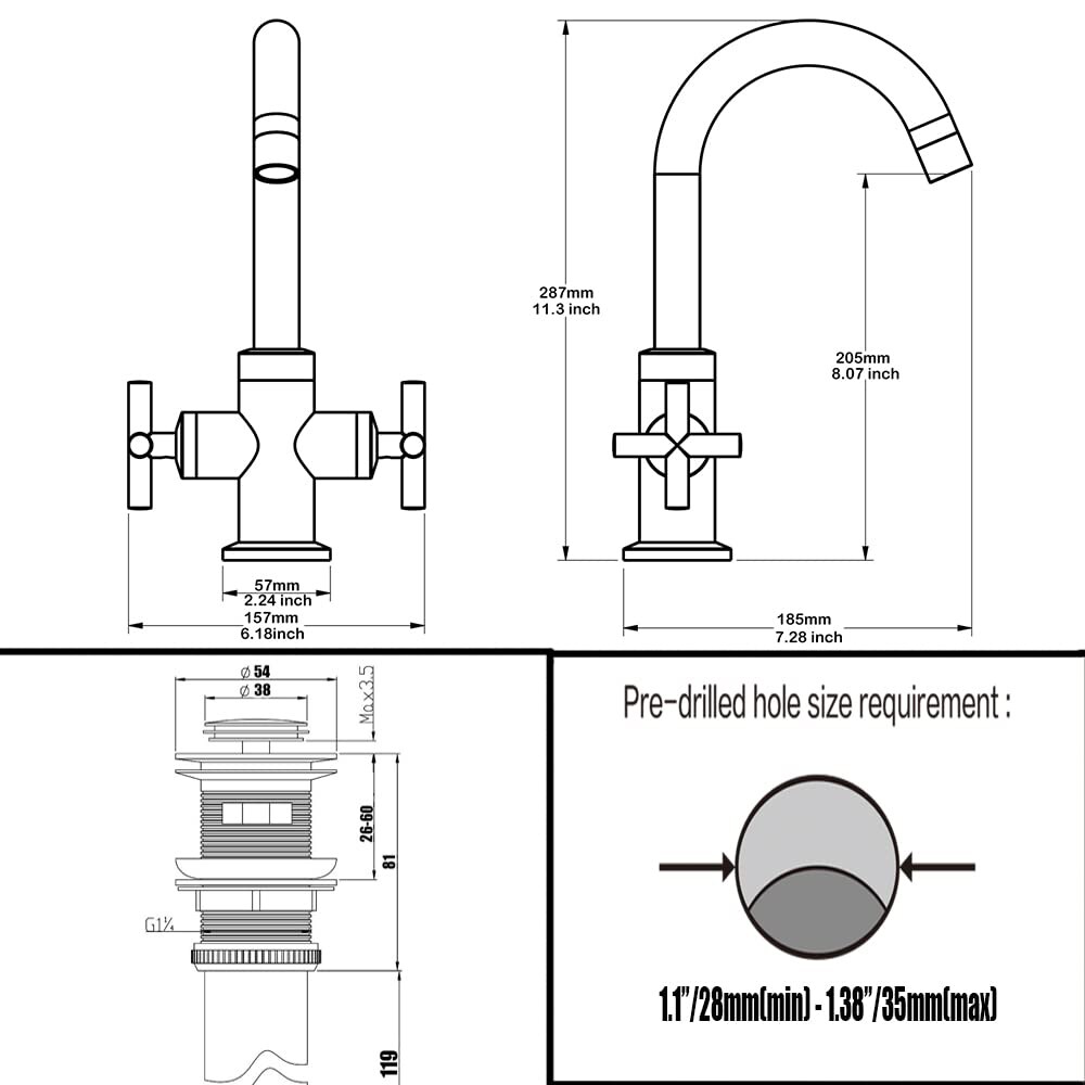 Phiestina LWSGF0310-MB Lavatory-Faucets - View #6