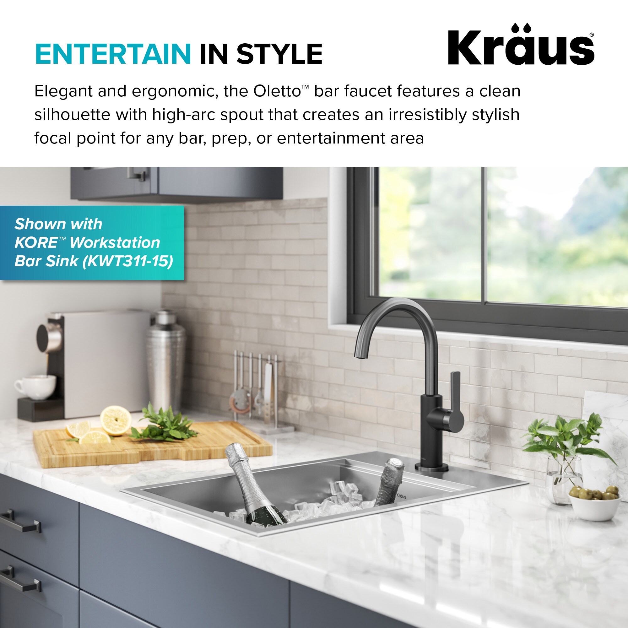 Kraus KPF-2822MBSFSB Kitchen-Faucets - View #9