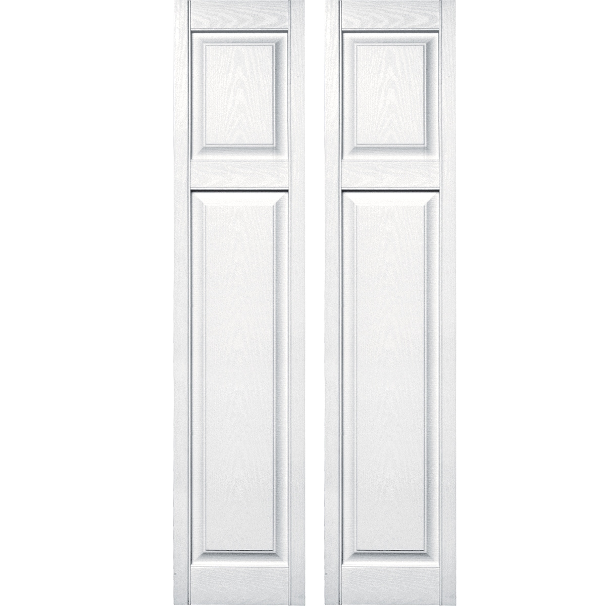 Vantage V4714167001 14.75-in W x 66.75-in H White Exterior Shutters