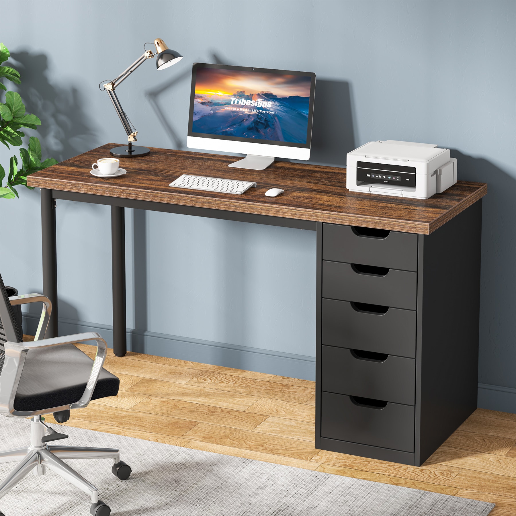 Fnova LWTJ-RY0146 Office Conference Table Multiple colors/finishes 1 -Person Conference table ( 47.24-in W x 29.52-in H )