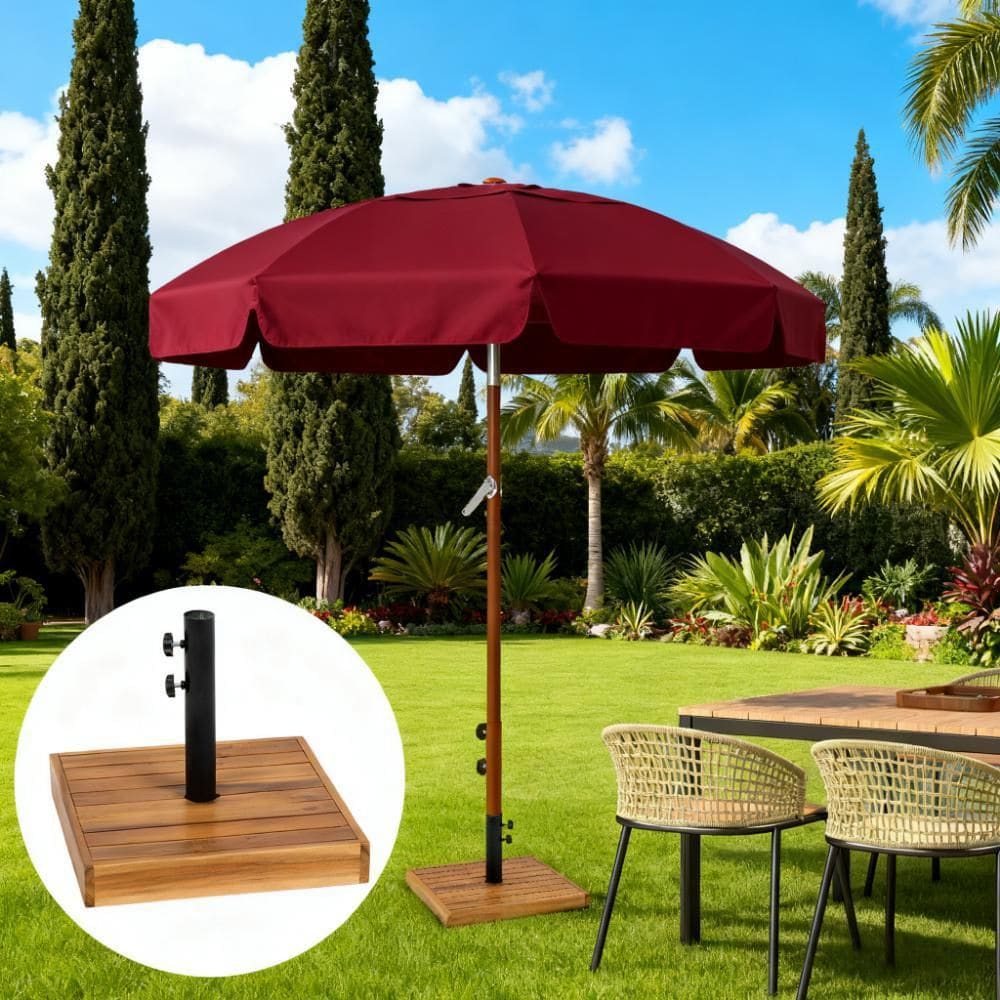 Blisstyle - Only Umbrella Base Outdoor Umbrella Base Patio Umbrella Base Concrete Heavy Duty Umbr...