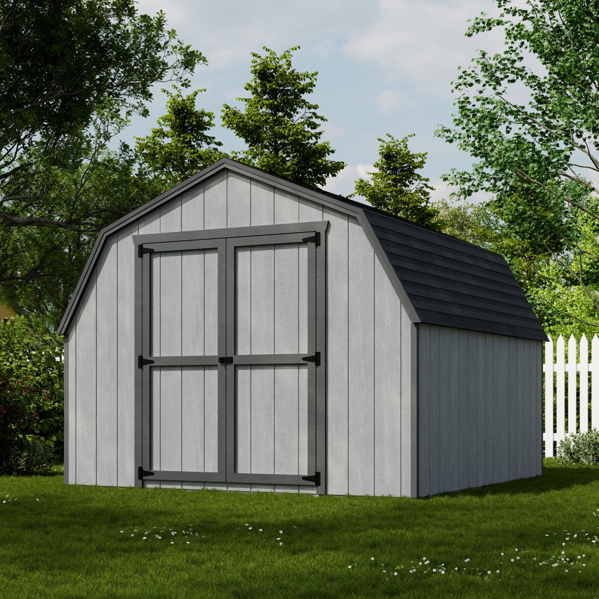 Little Cottage Co 10X10 VGB-4-PC-FK Wood-Storage-Buildings - View #2