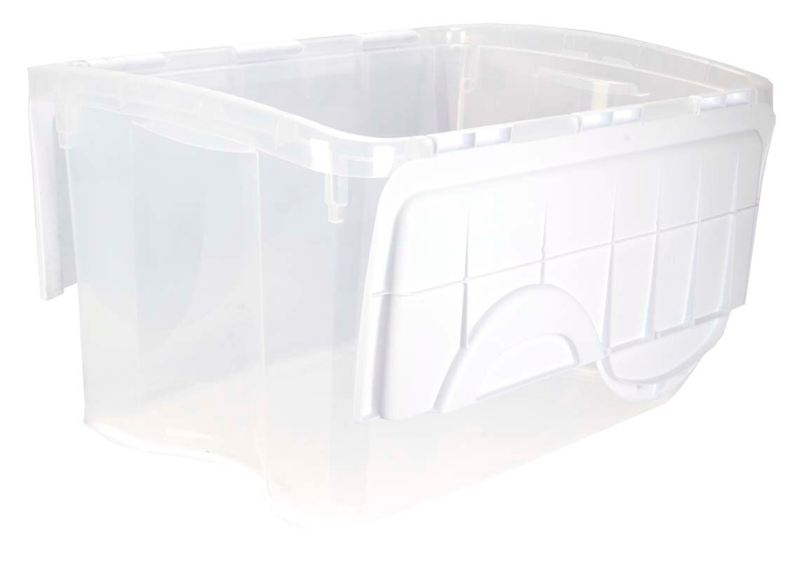 Sterilite 1914 Single 48 Quart Hinged Lid Storage Box Tote Container (18 Pack)