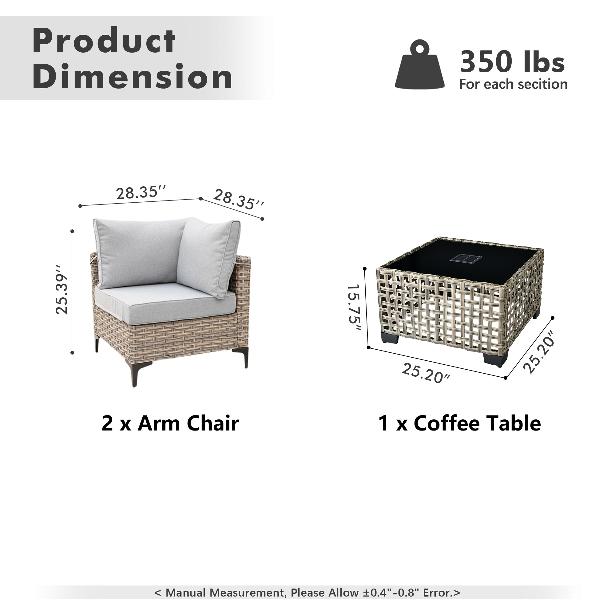ALTRIGUS 6L-SKT400-1-AL Patio-Conversation-Sets - View #3