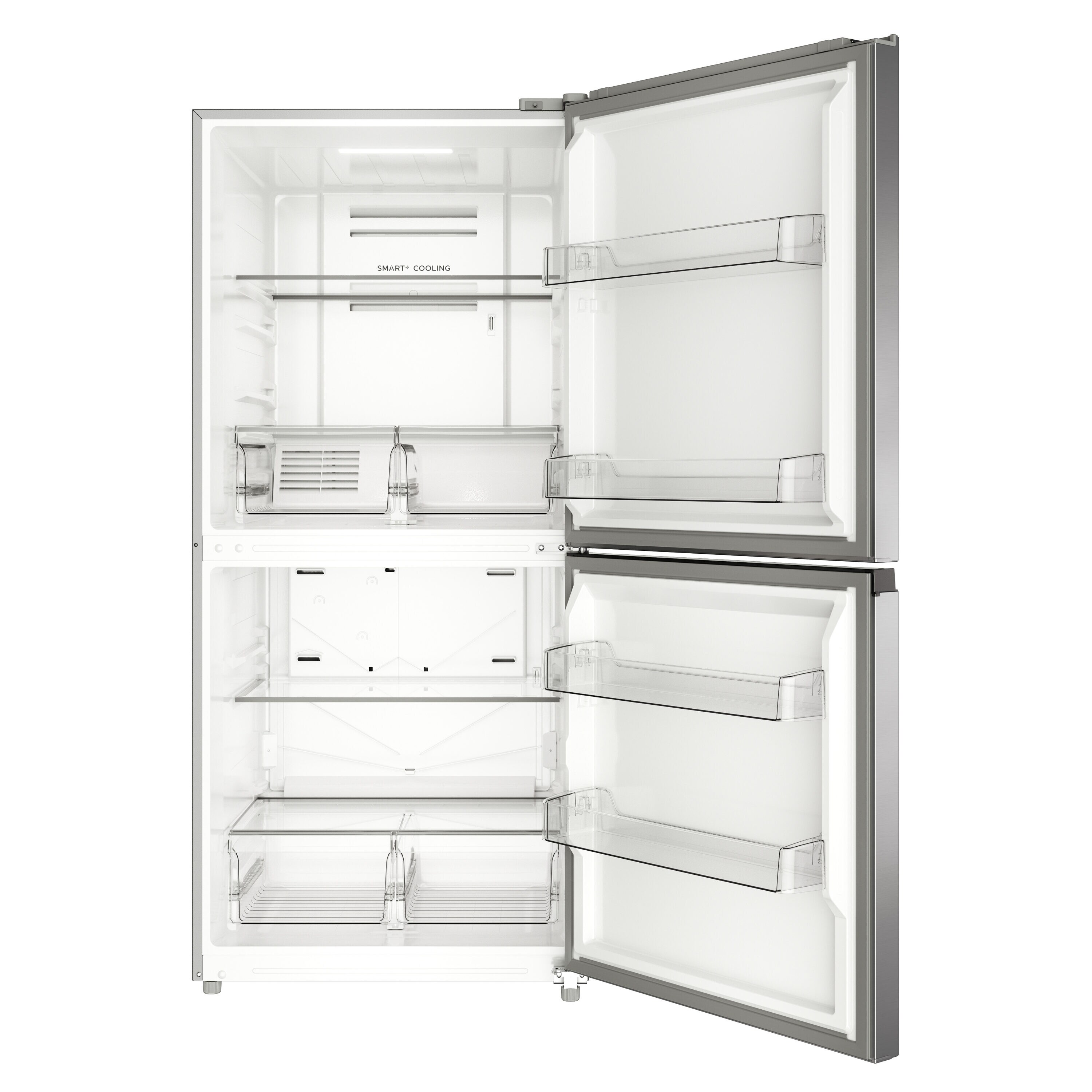 Midea 50/50 Flex 3 Way Convertible Convertible to Refrigerator 20-Cu. Feet Garage Ready Frost-free Upright Freezer ( Stainless Steel ) ENERGY STAR Certified