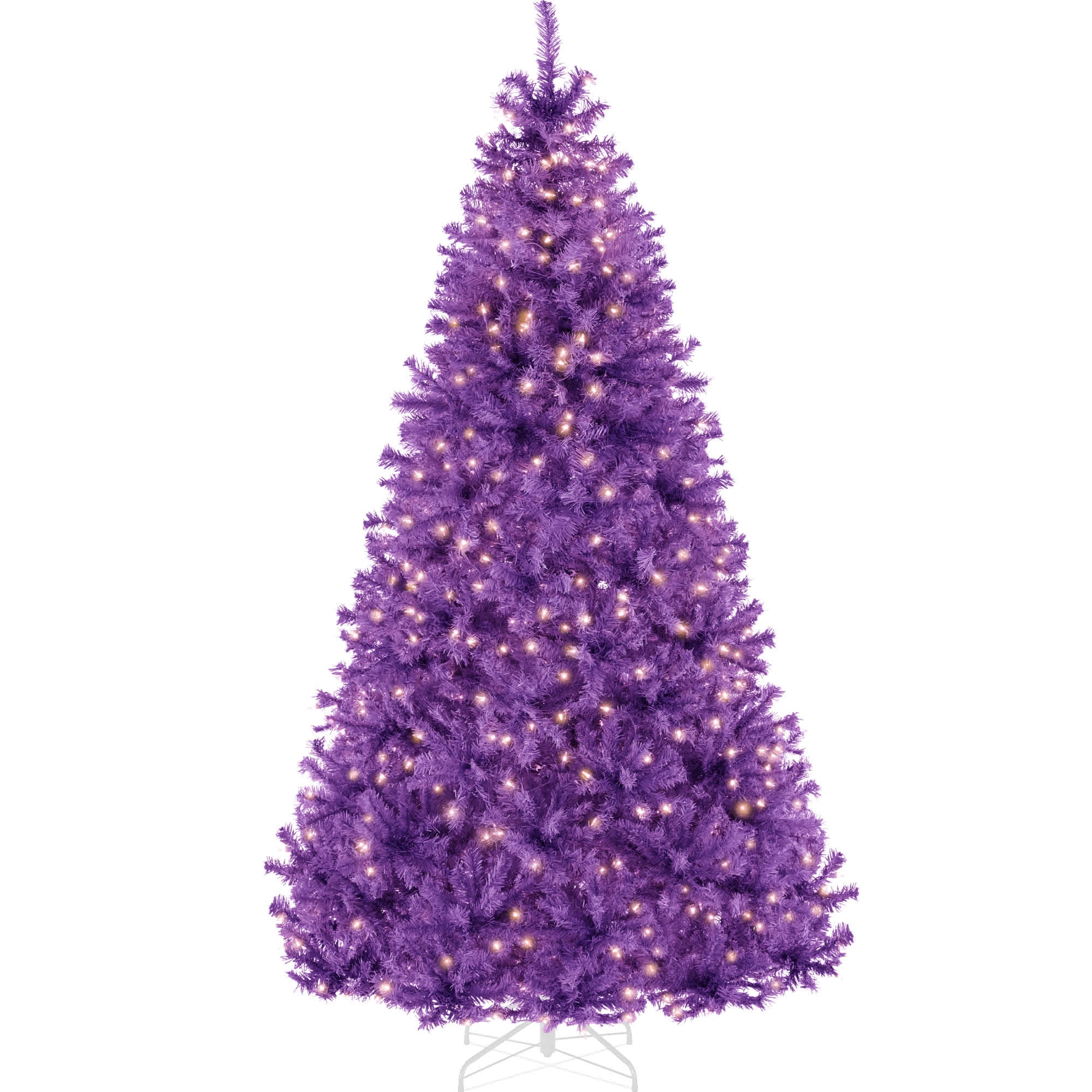 Best Choice Products SKY8251 9ft Pre-Lit Purple Christmas Tree Artificial Holiday Decoration w/ 900 Lights
