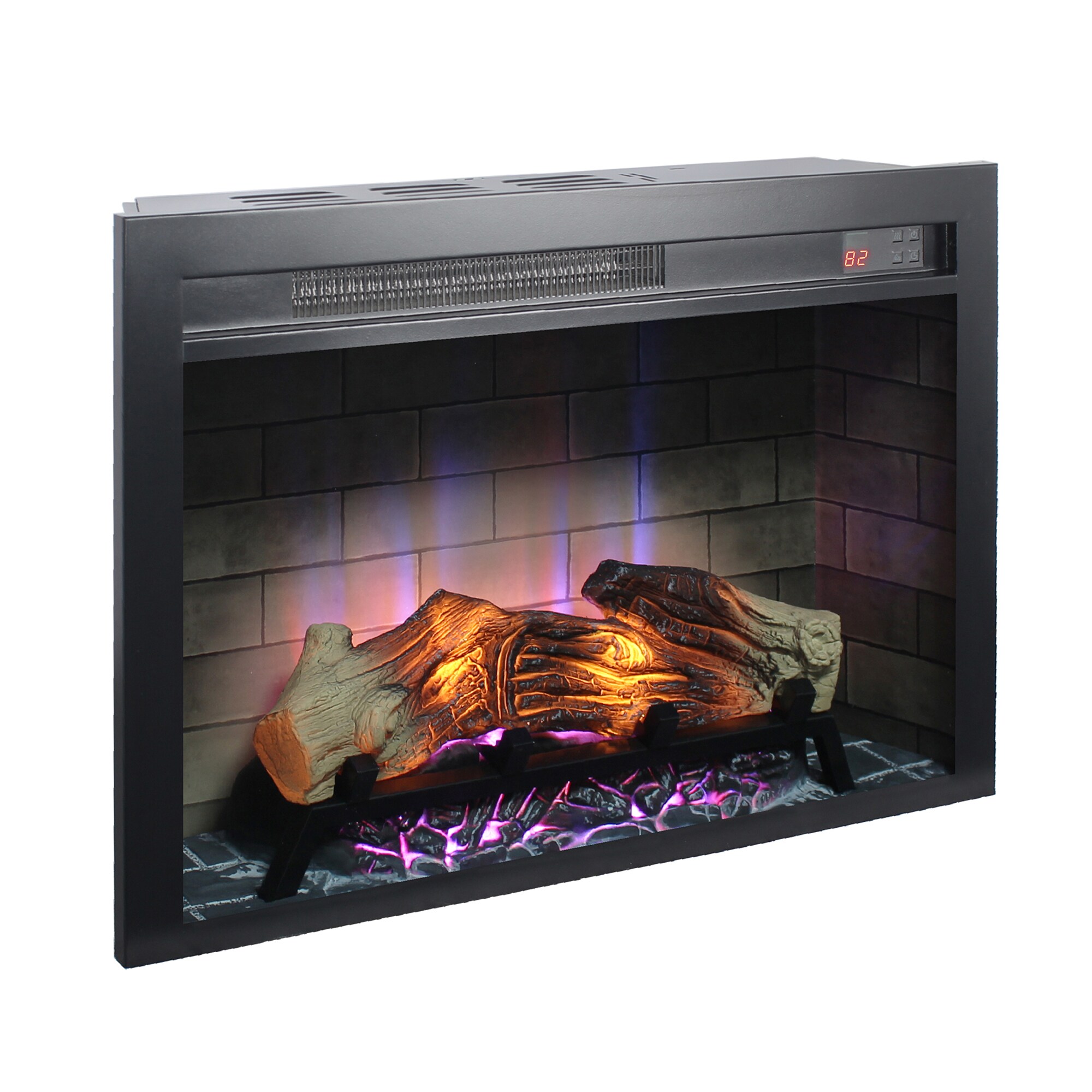 SINOFURN SYC500003BN 26.4-Inches Black For TV Stand Electric Fireplace Insert