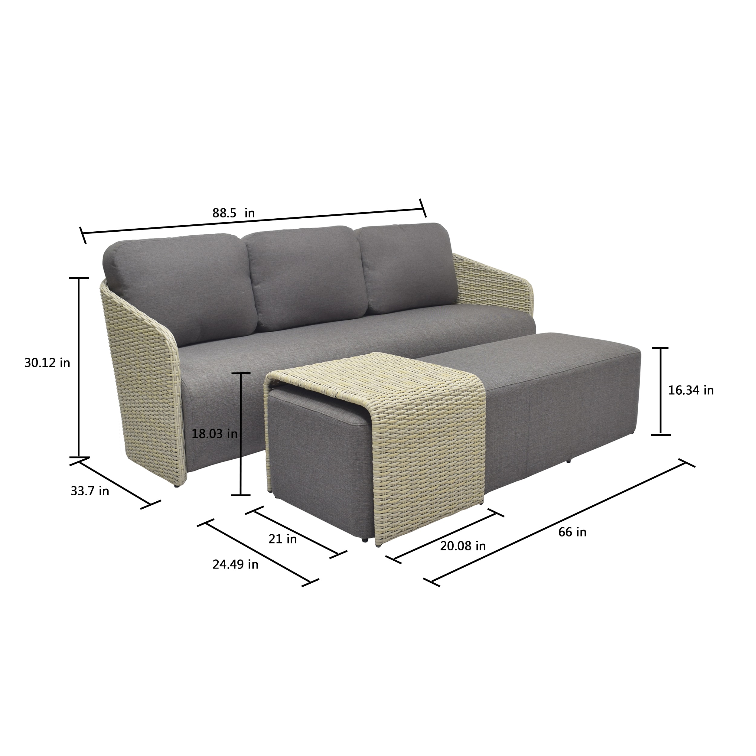 Origin 21 LG-24511-SF3 Patio-Sofas-Daybeds - View #13