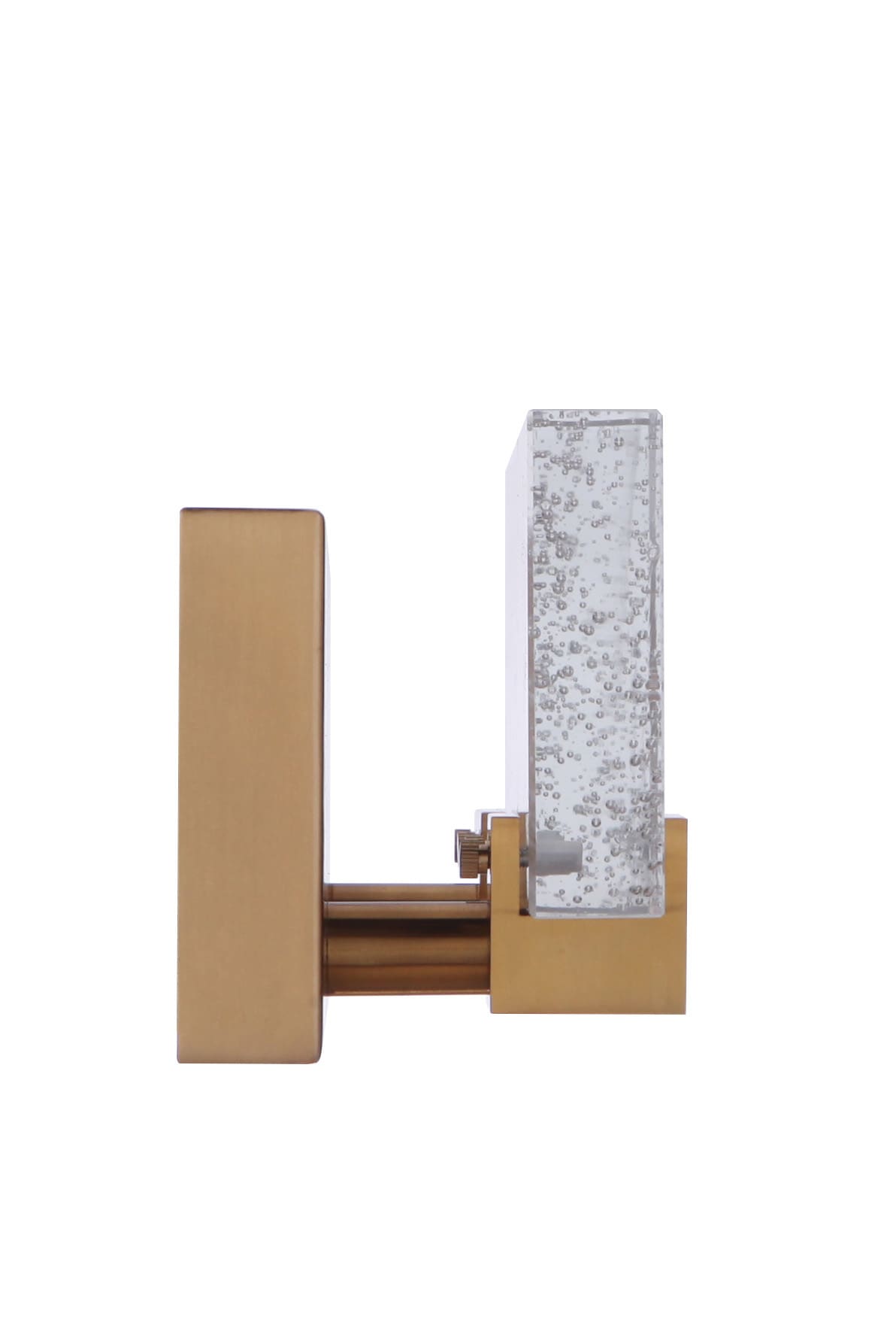 Alamere 13" Satin Brass LED Vanity Light with Clear Glass
