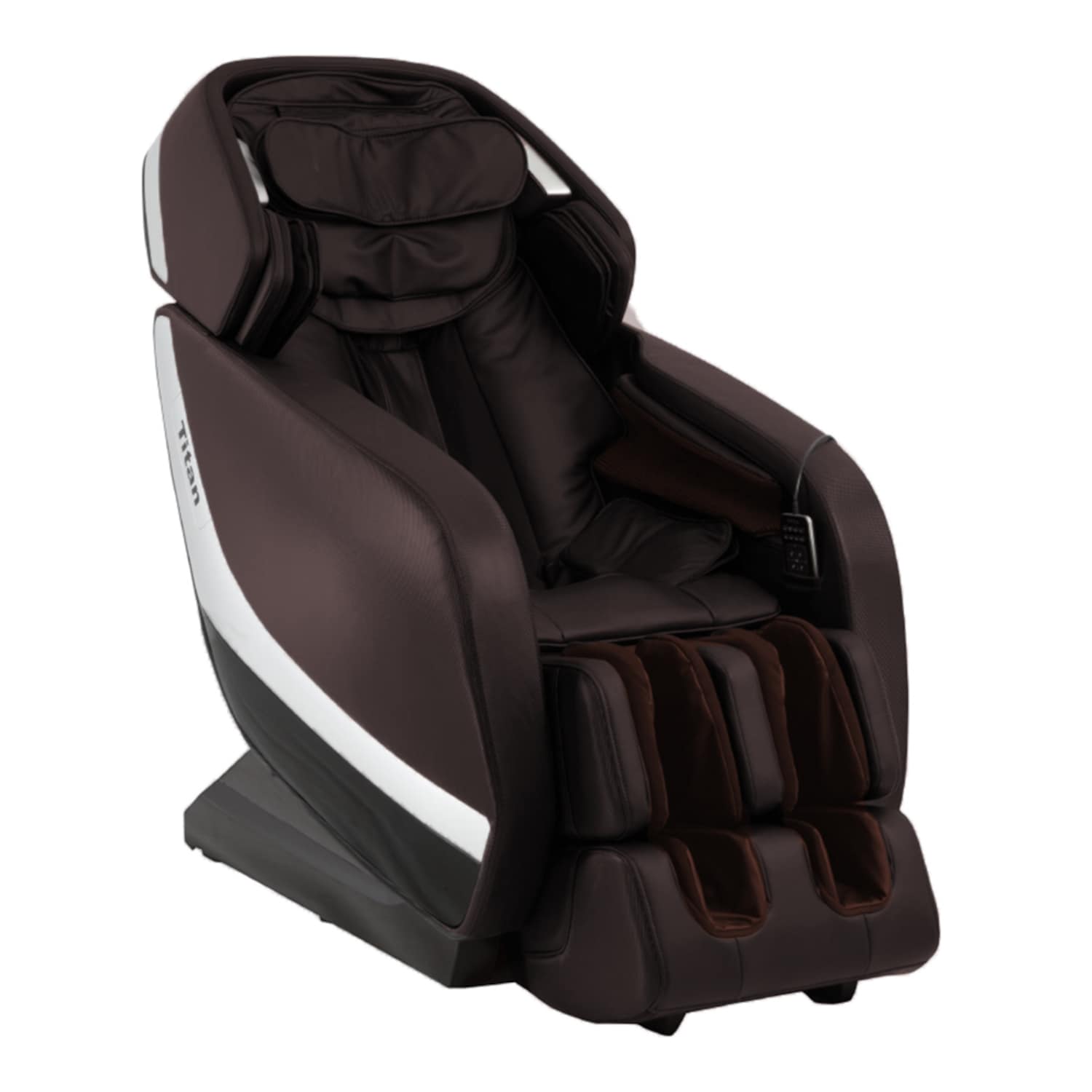 Osaki TPJUPITERBR Pro Jupiter XL Brown 3D Faux leather Upholstered Powered Reclining Zero Gravity Massage chair