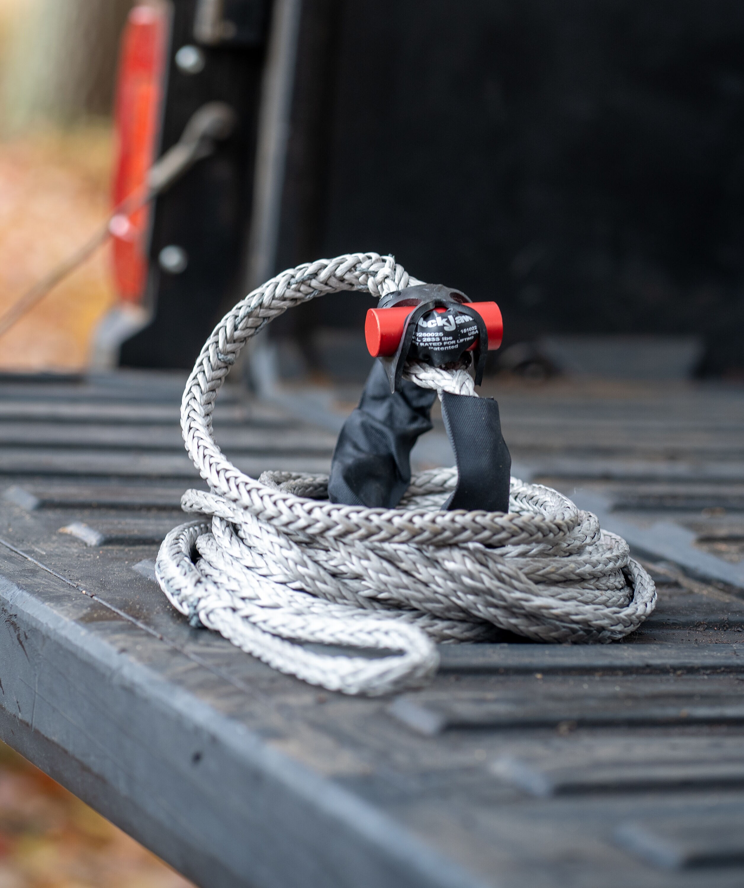 Synthetic Rope 85 Feet Rated Up to 16,000 Lbs 3/8 Inch Includes Clevis Hook  and