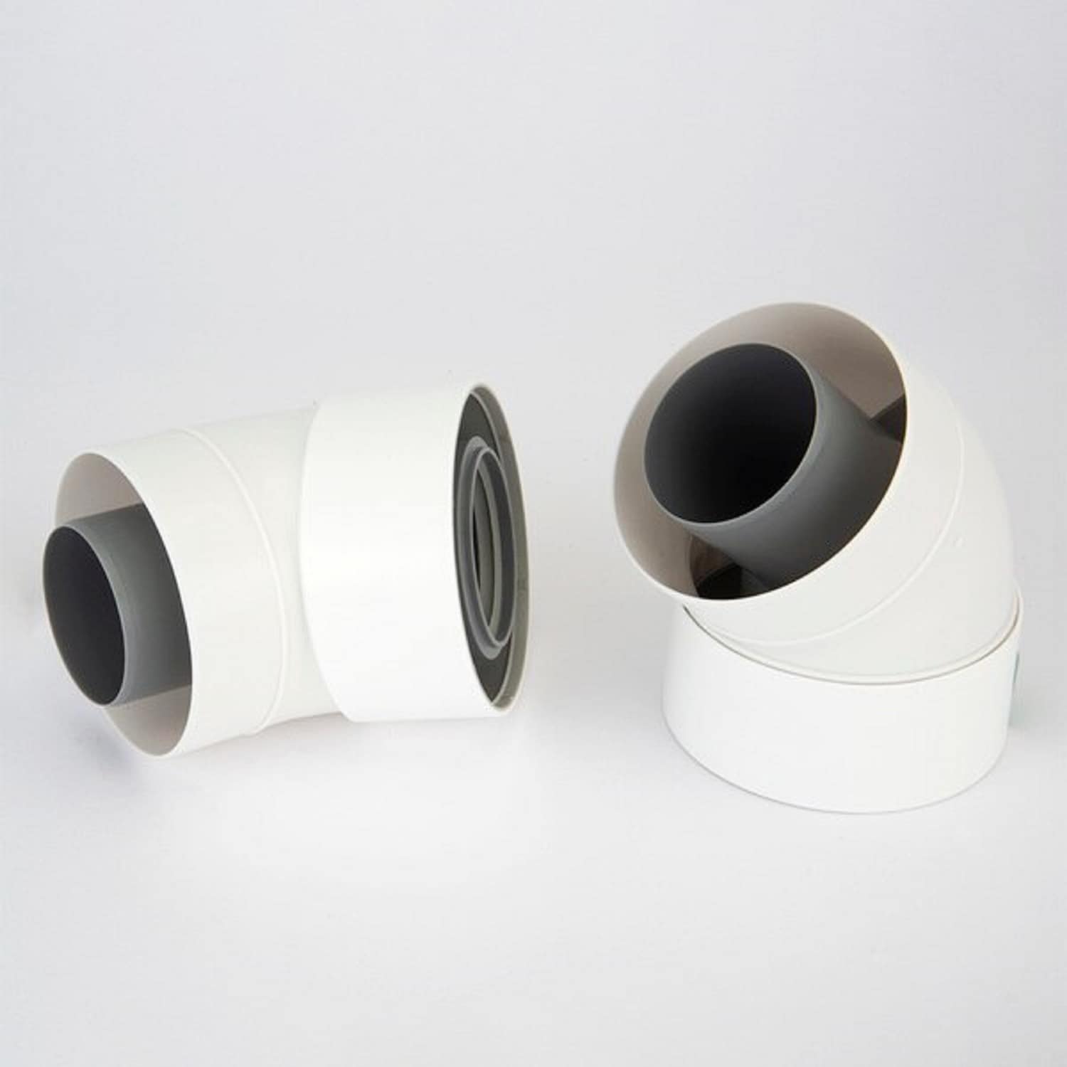 Rinnai 229205NPP 45-Degree Plastic B Vent Elbow For Tankless Gas Water Heater (2-Pack)