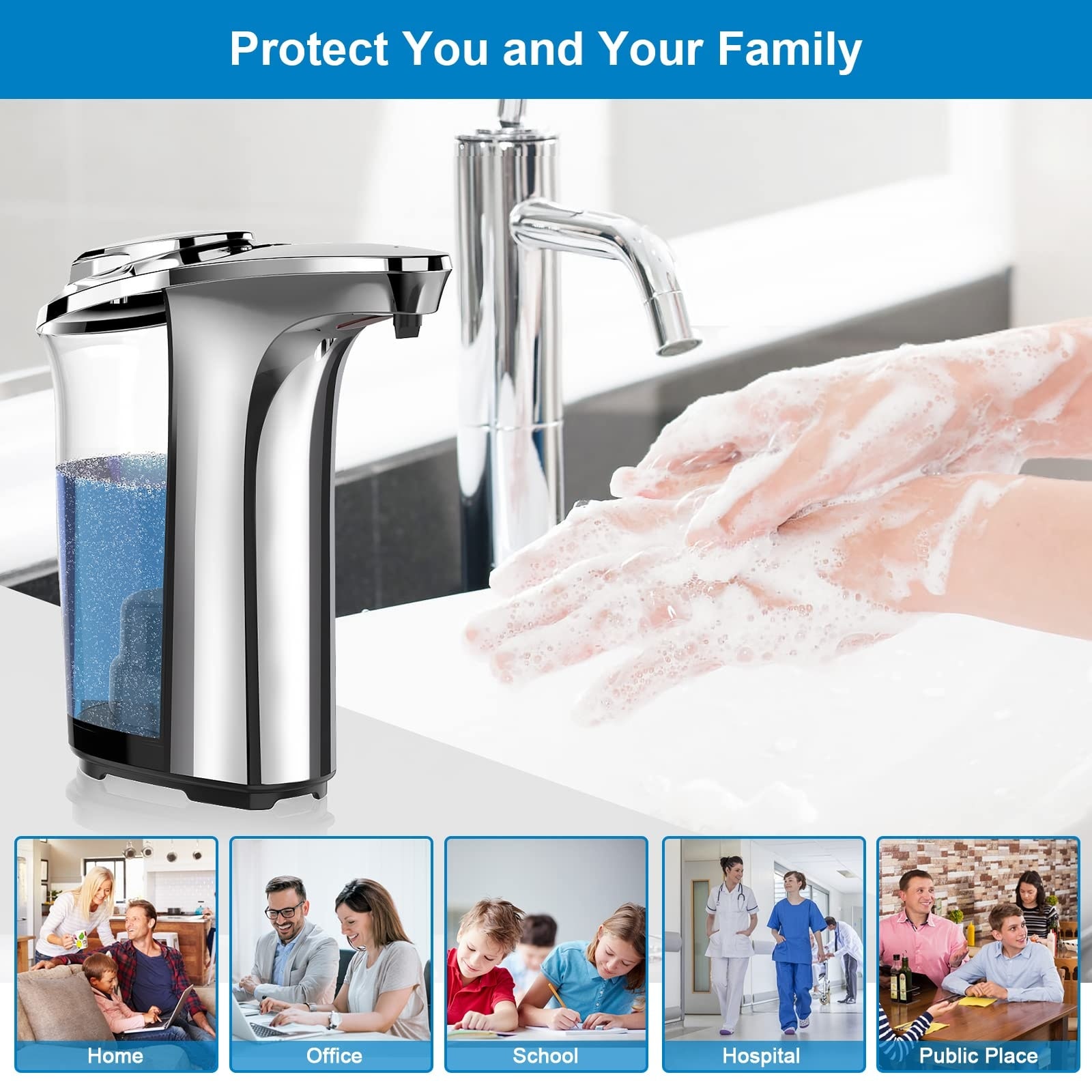 Afoxsos L05AF11098 Commercial-Soap-Dispensers - View #7