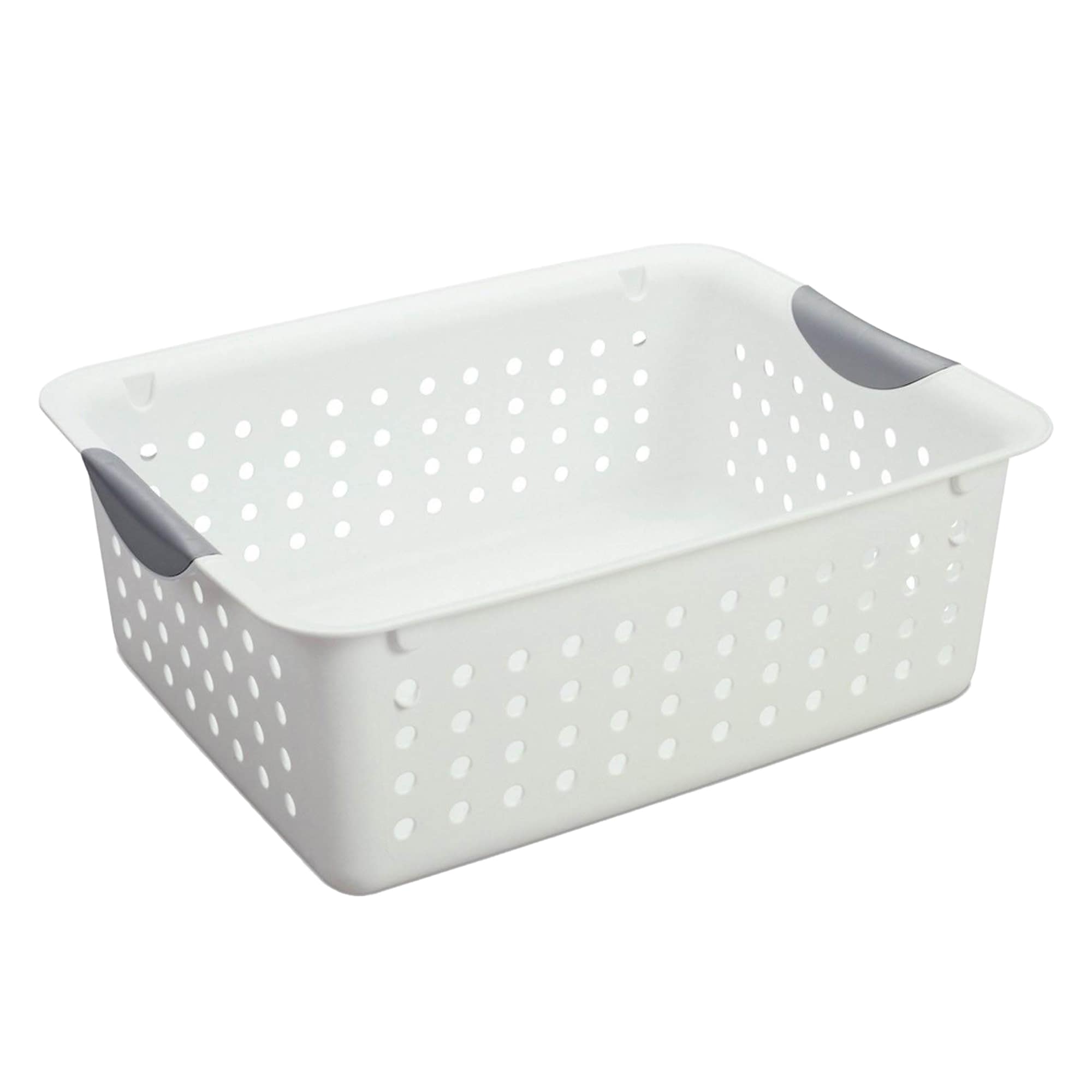 BPA-Free Recycled Plastic Extra-Large Stackable Basket, Frost