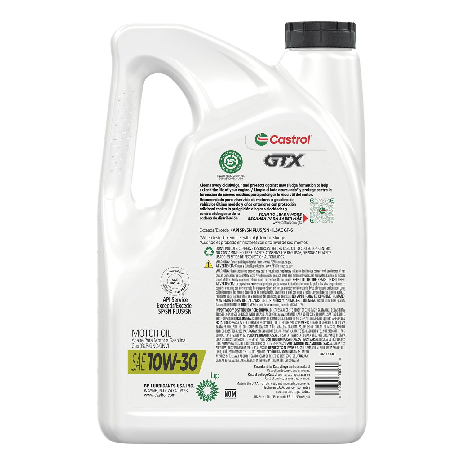 CASTROL Gtx Ultraclean 5w-30, 5 Qt in the Motor Oil & Additives 