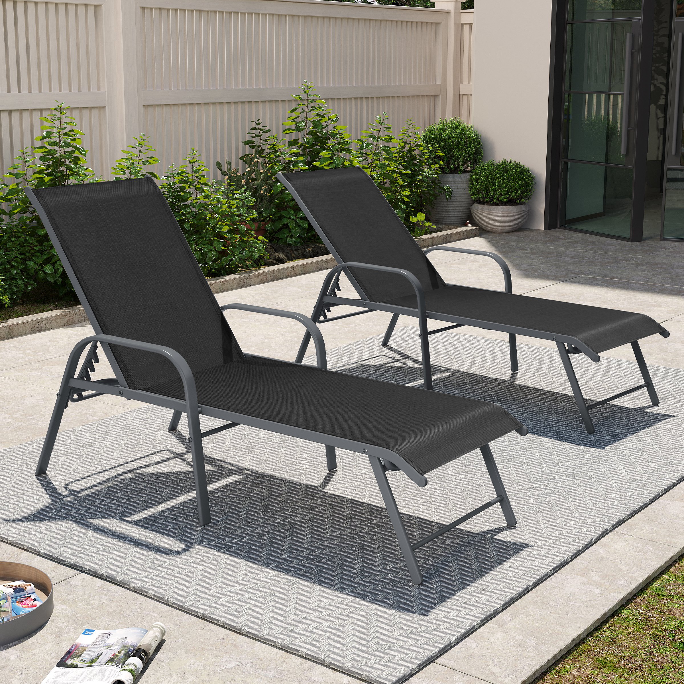 Crestlive Products CL-LG024BLK-2 Patio-Chairs - View #2