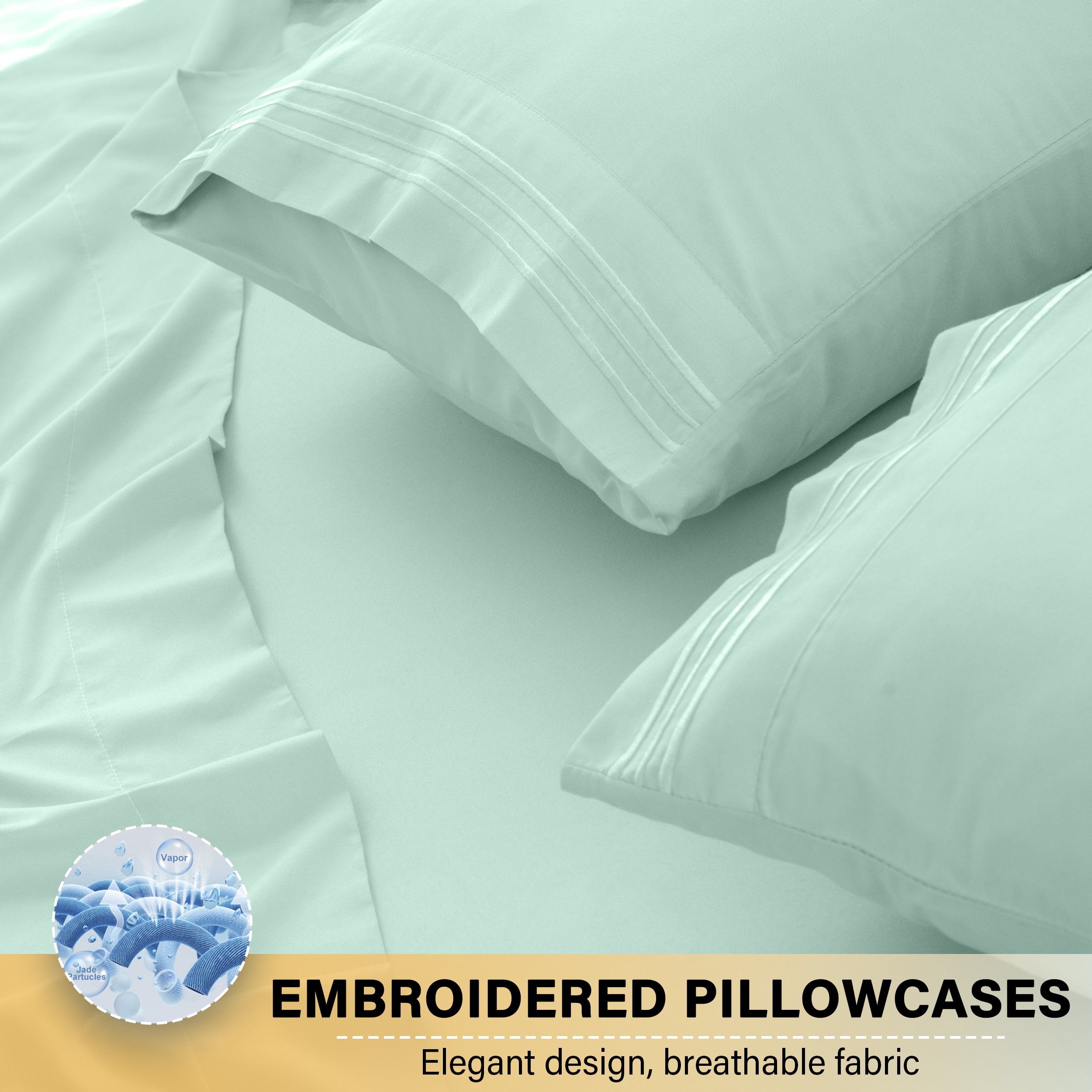 Lux Decor Collection 4PC PSHT TXL SP BLU Sheet-Sets - View #4