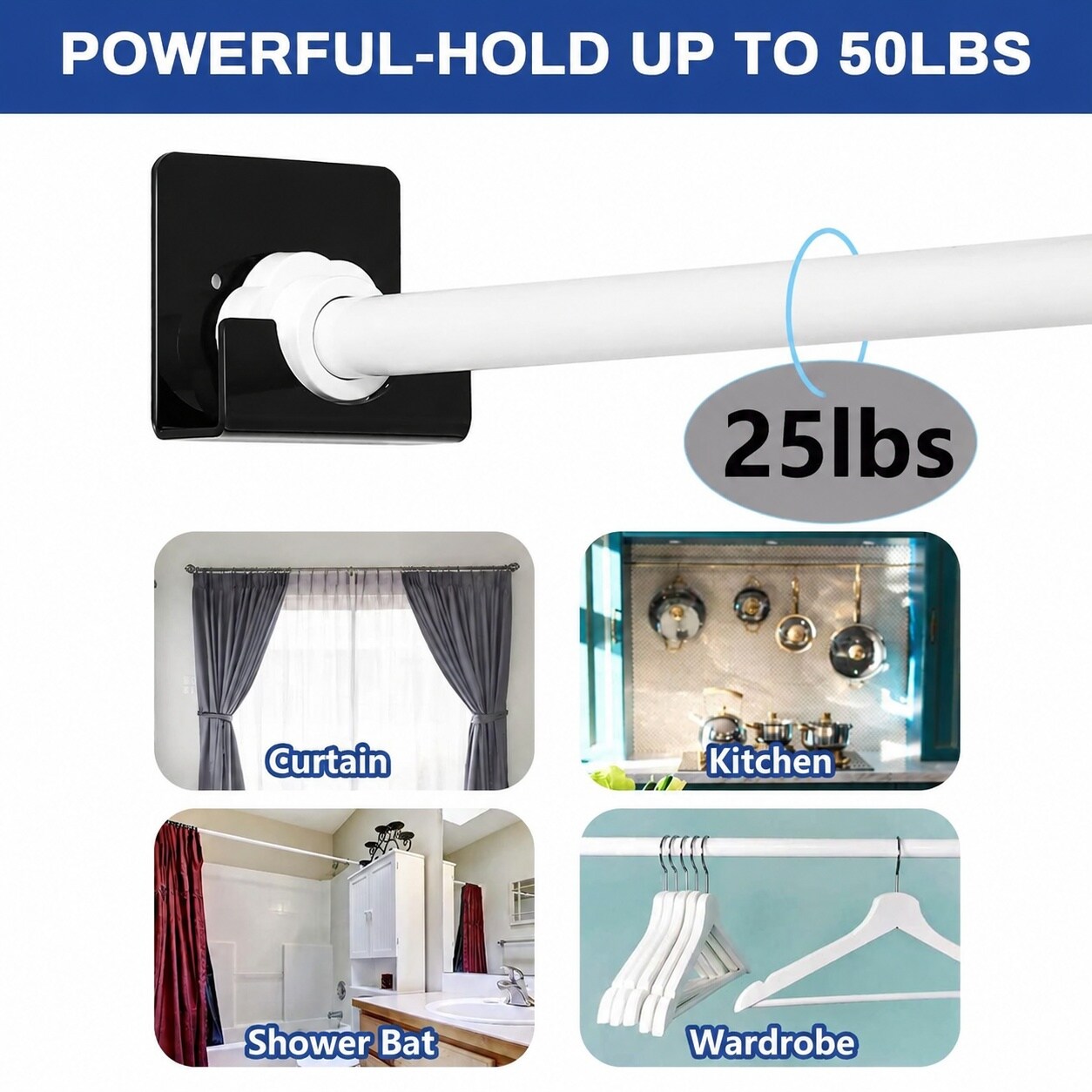Aoibox LABSRGE0 Shower-Rod-Parts - View #7