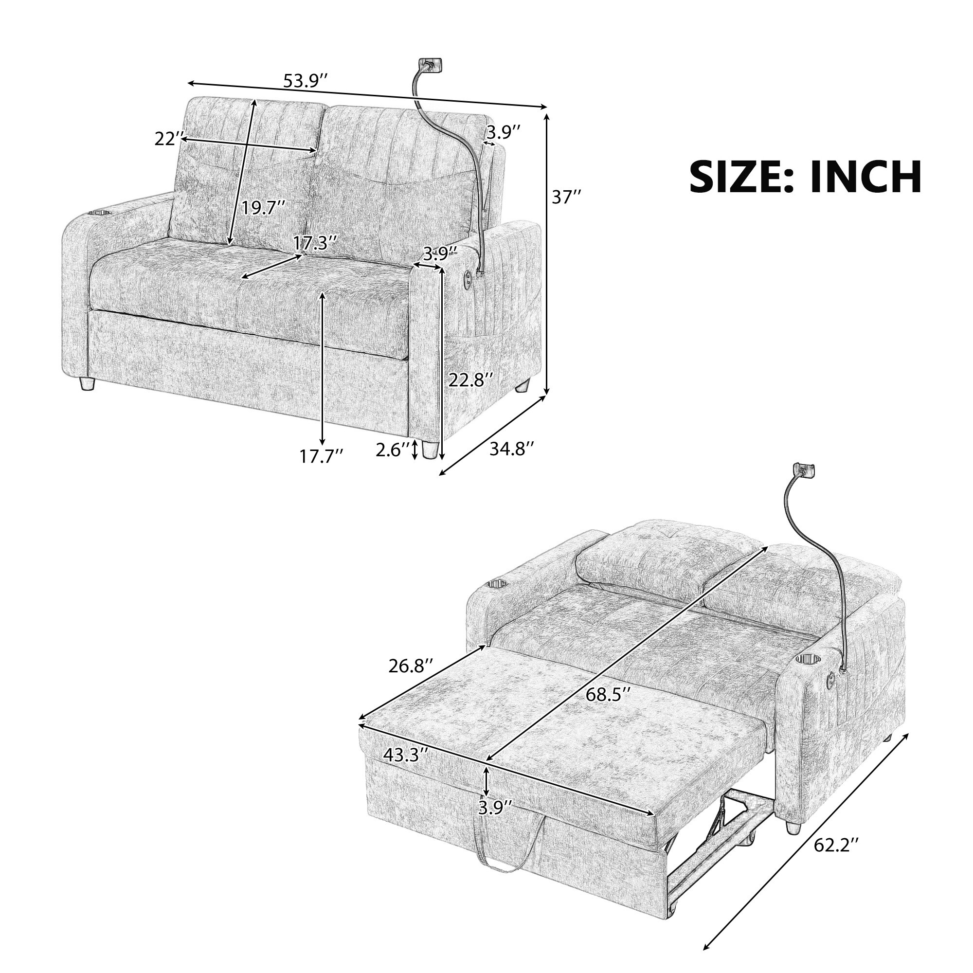 Bybafun YA3700501 Sofas-Loveseats - View #5