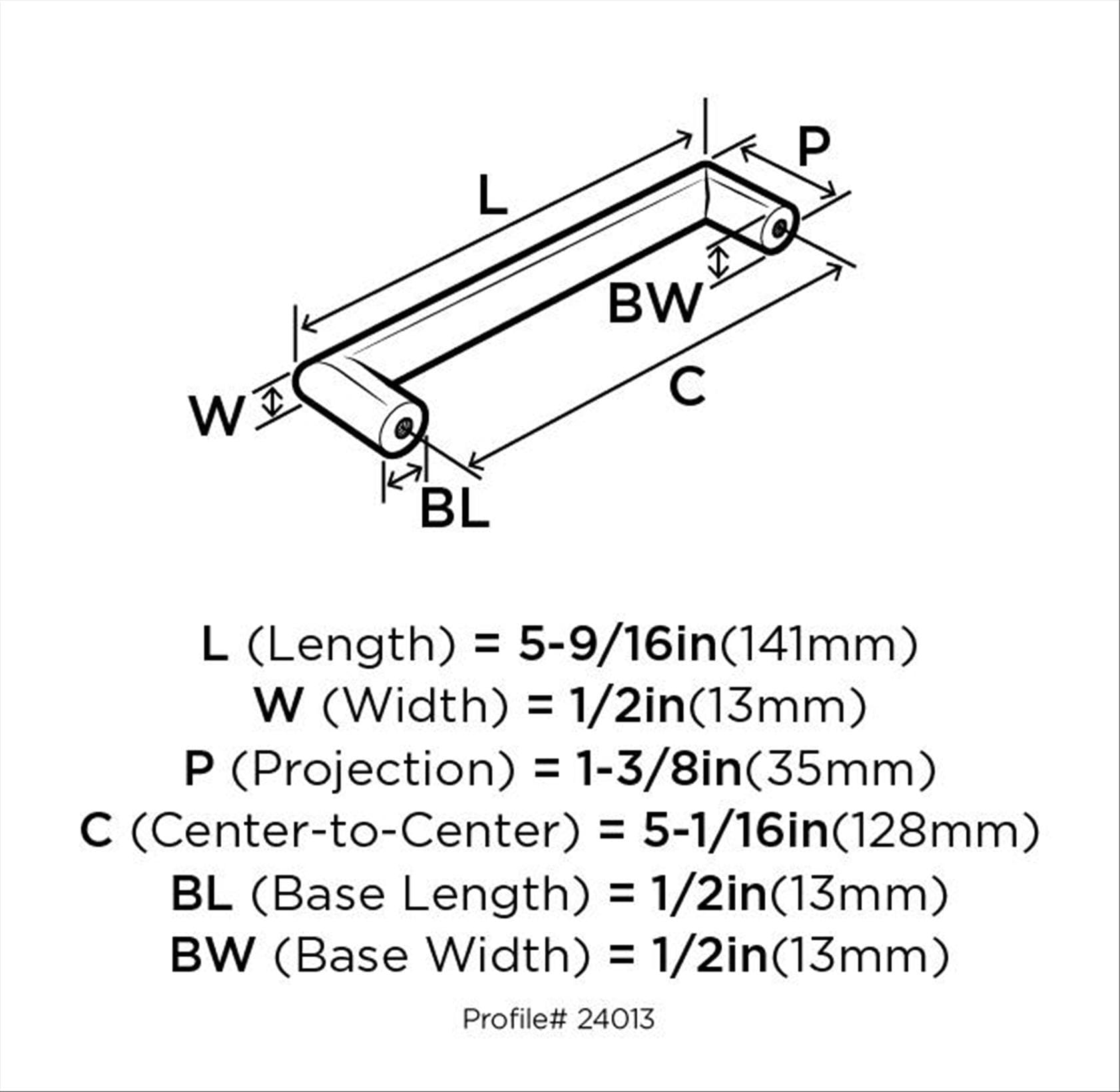 Amerock BP24013SN Cabinet-Pulls - View #2