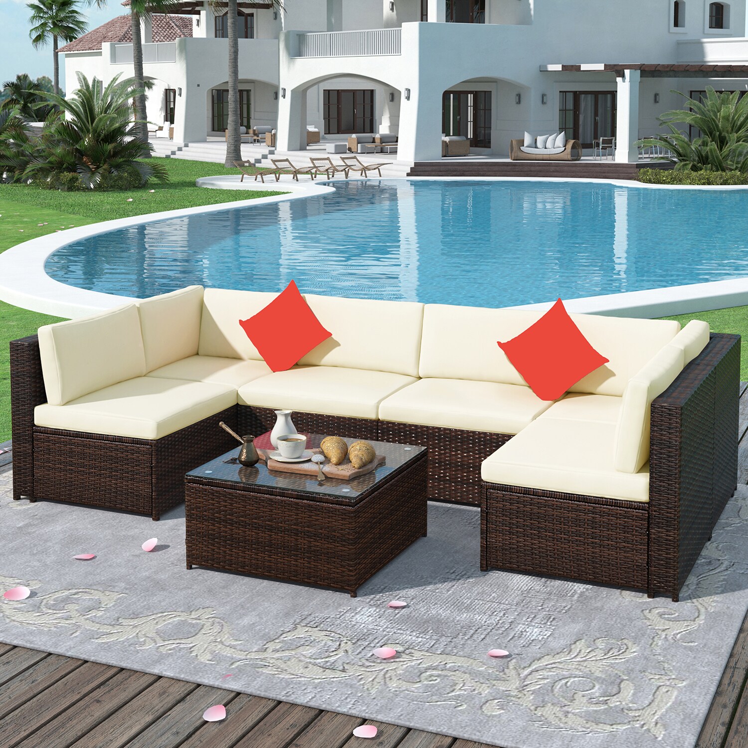 SINOFURN SYA010236BG Patio-Conversation-Sets - View #9
