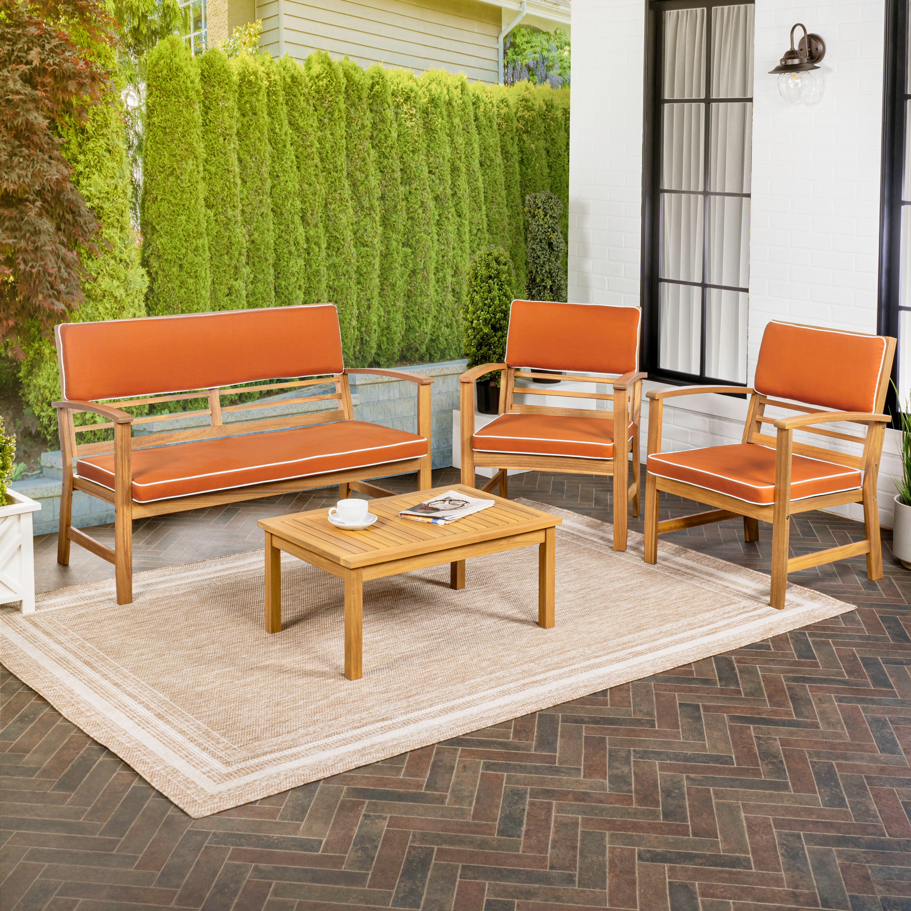 JONATHAN  Y LVG1000D-4SET Patio-Conversation-Sets - View #2