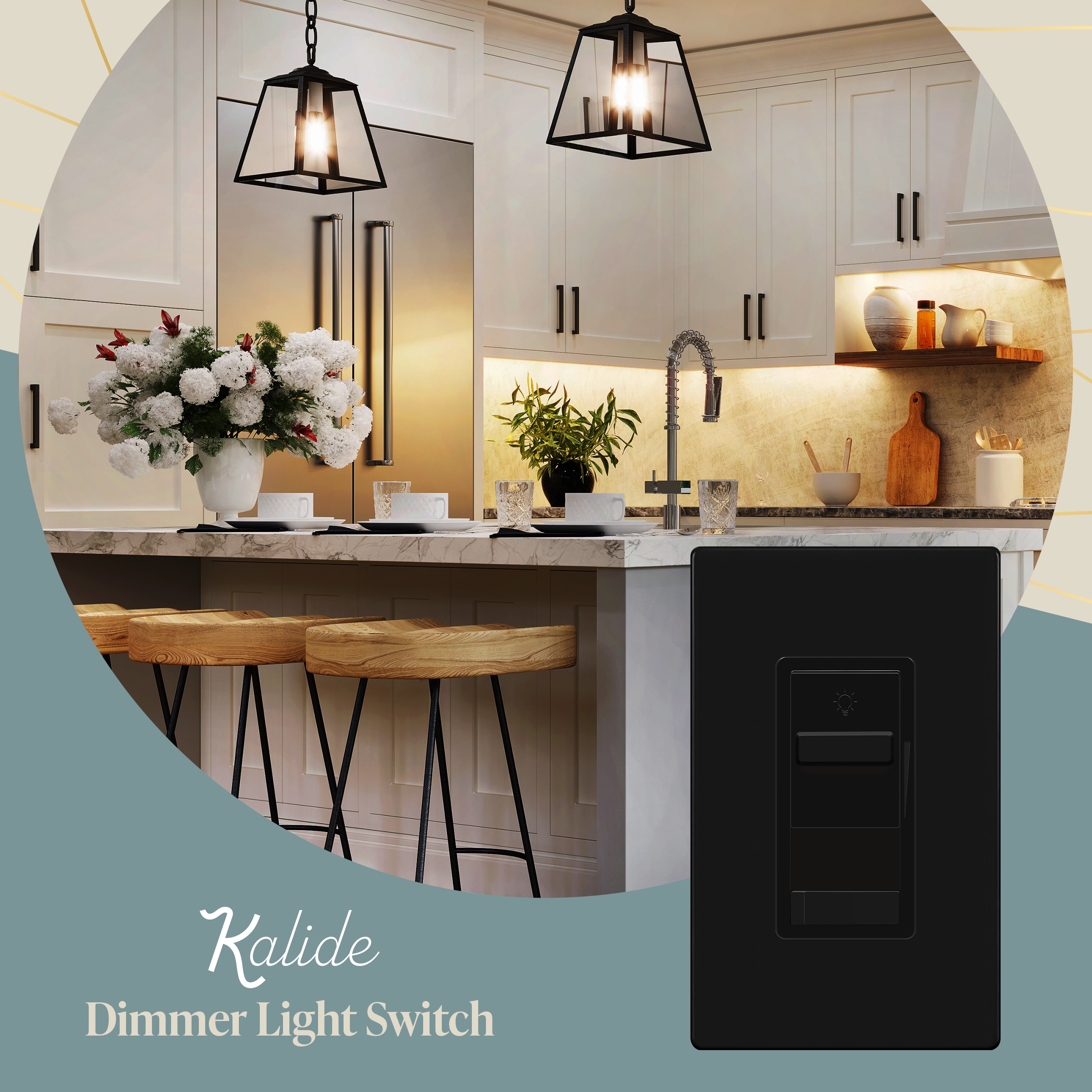 Top Greener TGSDS3-BKWP3P Light-Dimmers - View #4