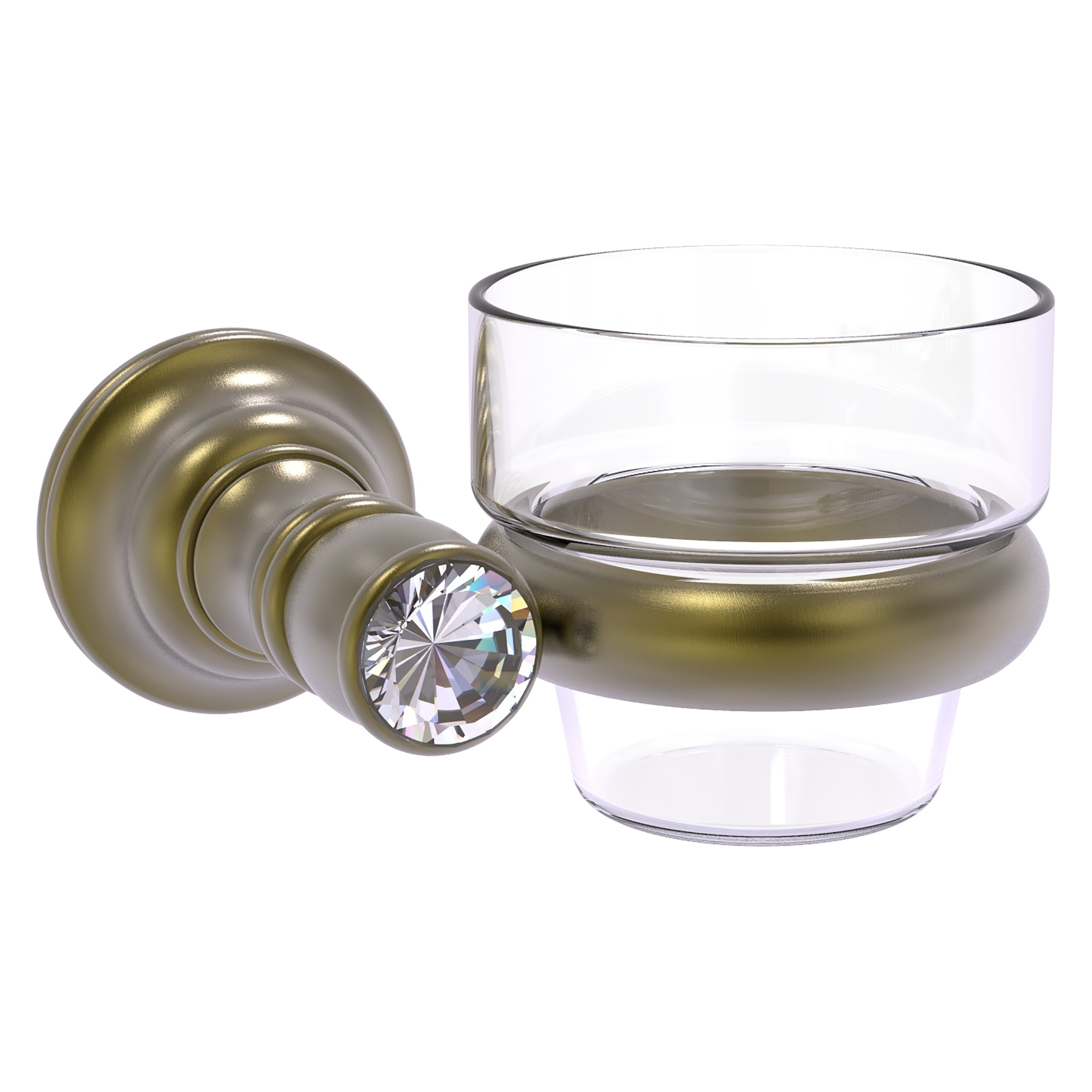 Allied Brass CC-64-ABR 1 Candle Carolina Crystal Metal Votive Candle Holder