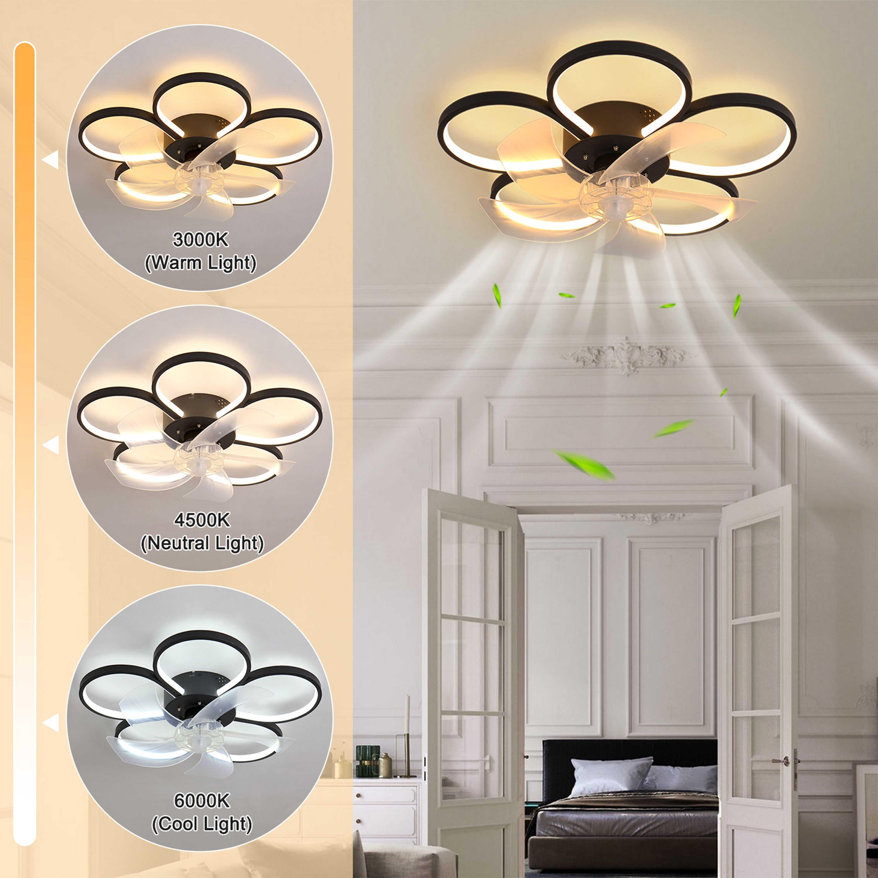 GoYeel ZF005BL Ceiling-Fans - View #3