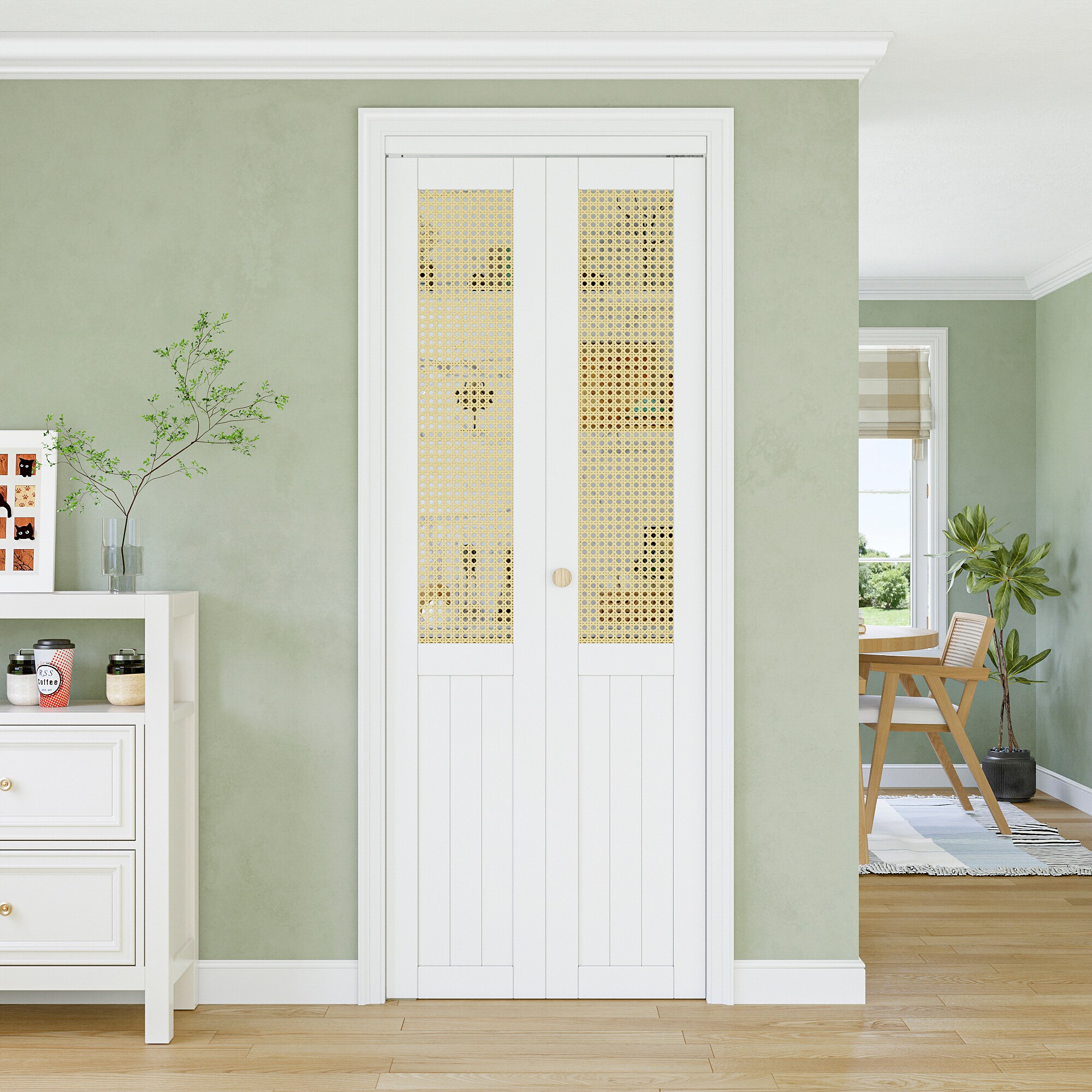 JUJUBON IN-CD-BIWT-BF-TB-30 Bifold-Sliding-Closet-Doors - View #4