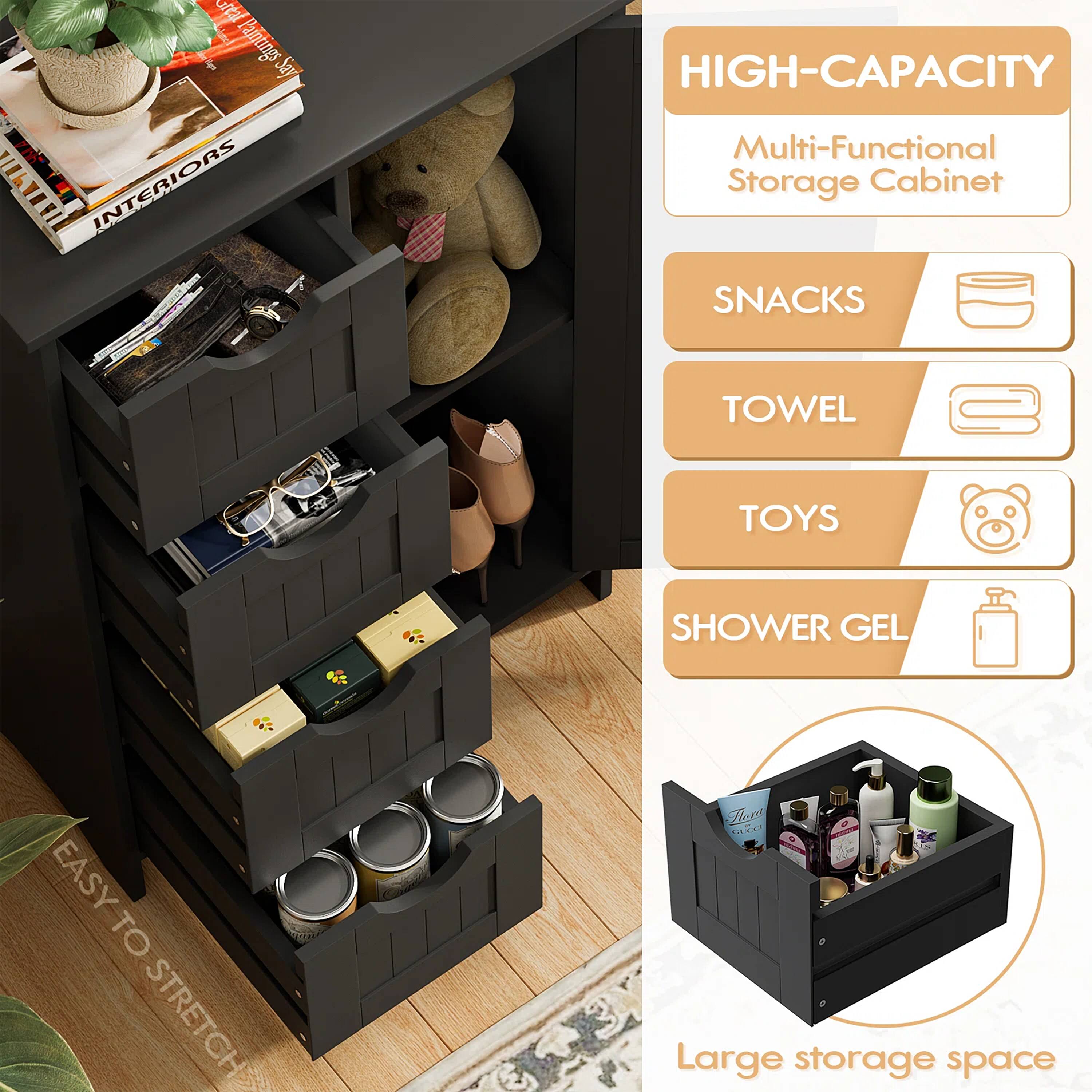 Vineego LS-CB10410 Pull-Out-Cabinet-Baskets - View #3