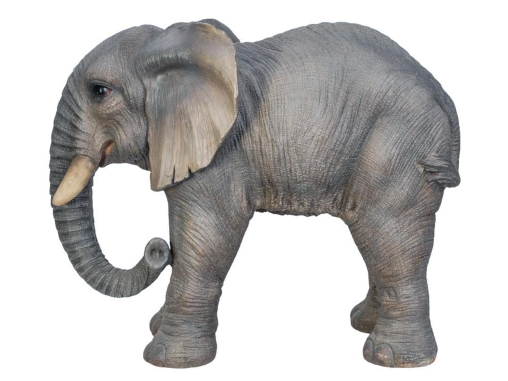 Hi-Line Gift 87958 18.5-Inches H x 11.5-Inches W Gray Animal Garden Statue
