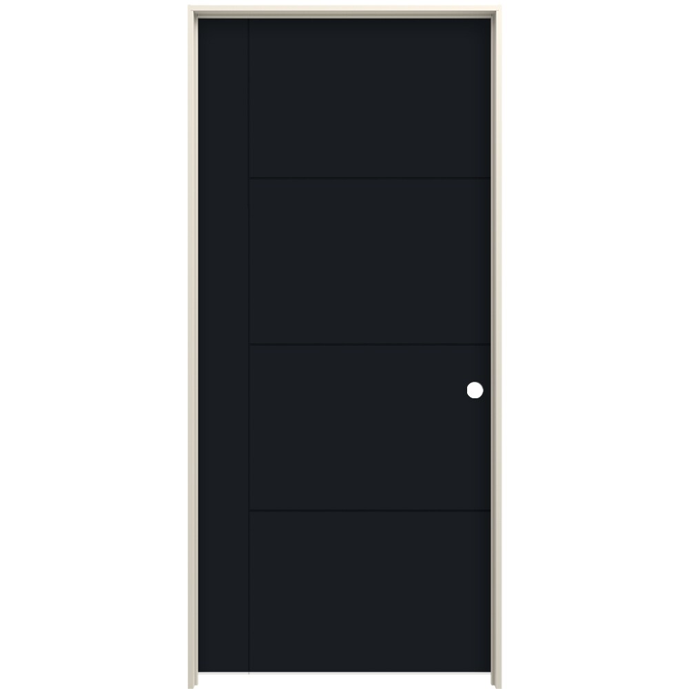 JELD-WEN Studio SL130 32-in x 80-in Eclipse 5-panel Square Hollow Core ...