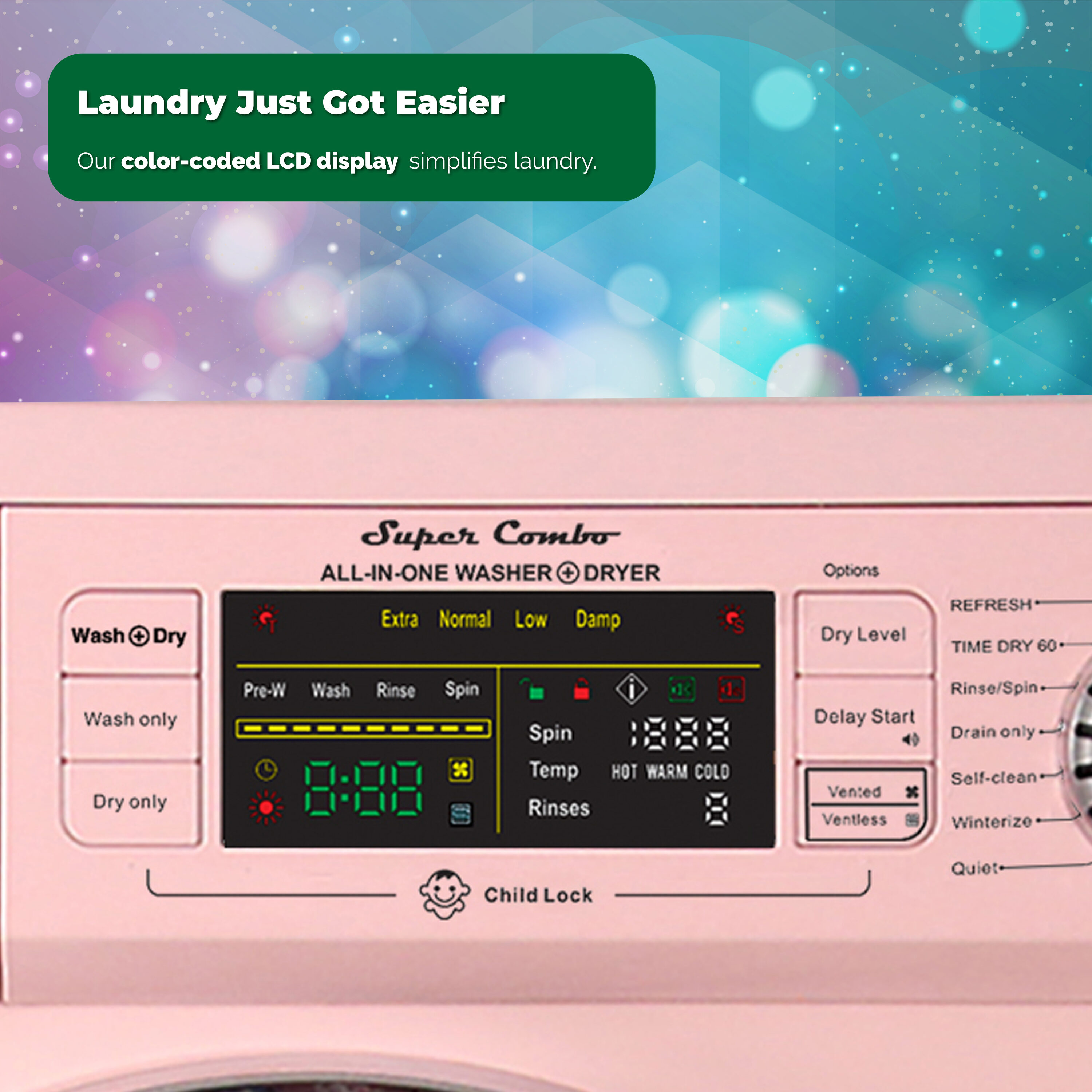 Equator Advanced Appliances EZ4400N P + 2 HE Combination-Washers-Dryers - View #14